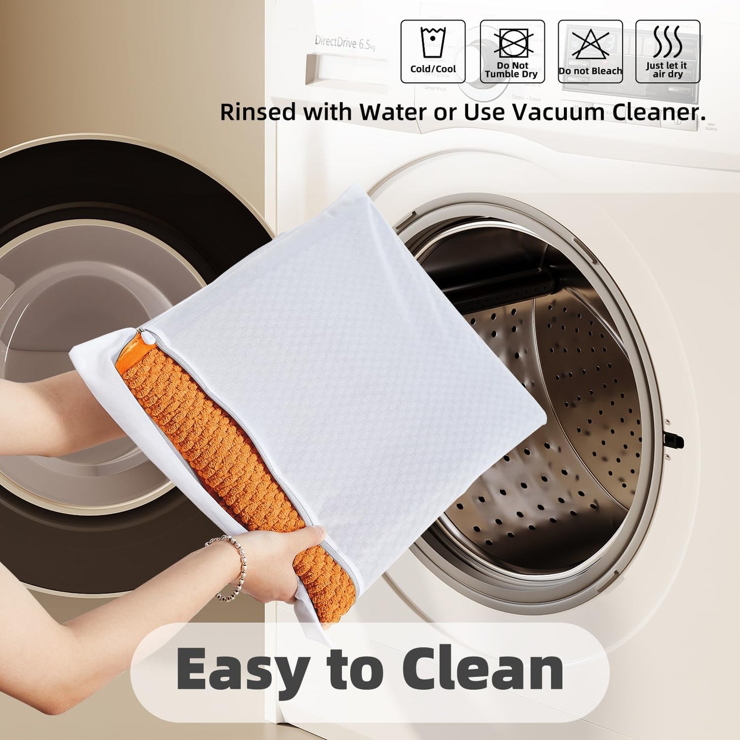 Bathroom Rugs Non Slip Washable, Super Absorbent Thin Bath Mat Quick Dry Low Pile Bathroom Rug, Orange 20"x48"