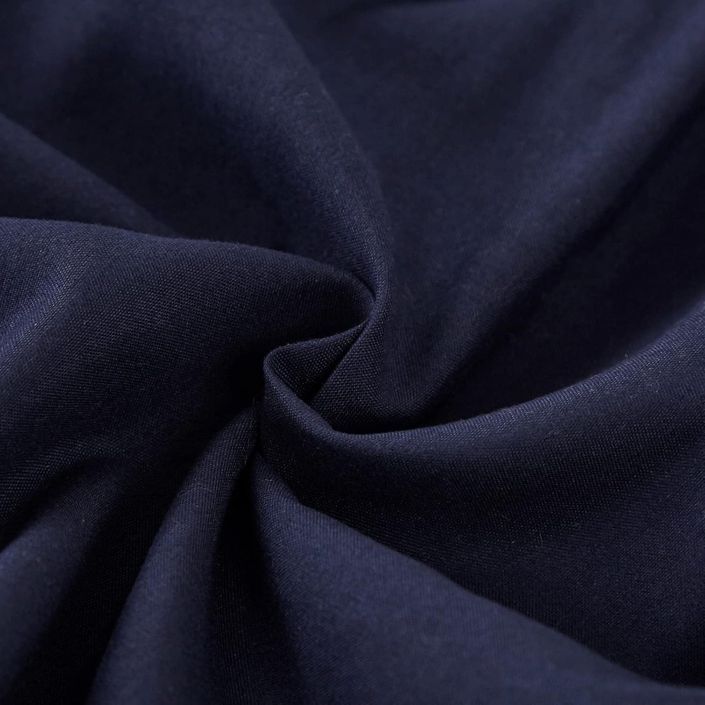 MEILA Wrap Around Bed Skirt Three Fabric Sides Elastic Dust Ruffled 24 Inch Tailored Drop,Easy to Install Fade Resistant-Navy Blue, Queen/King