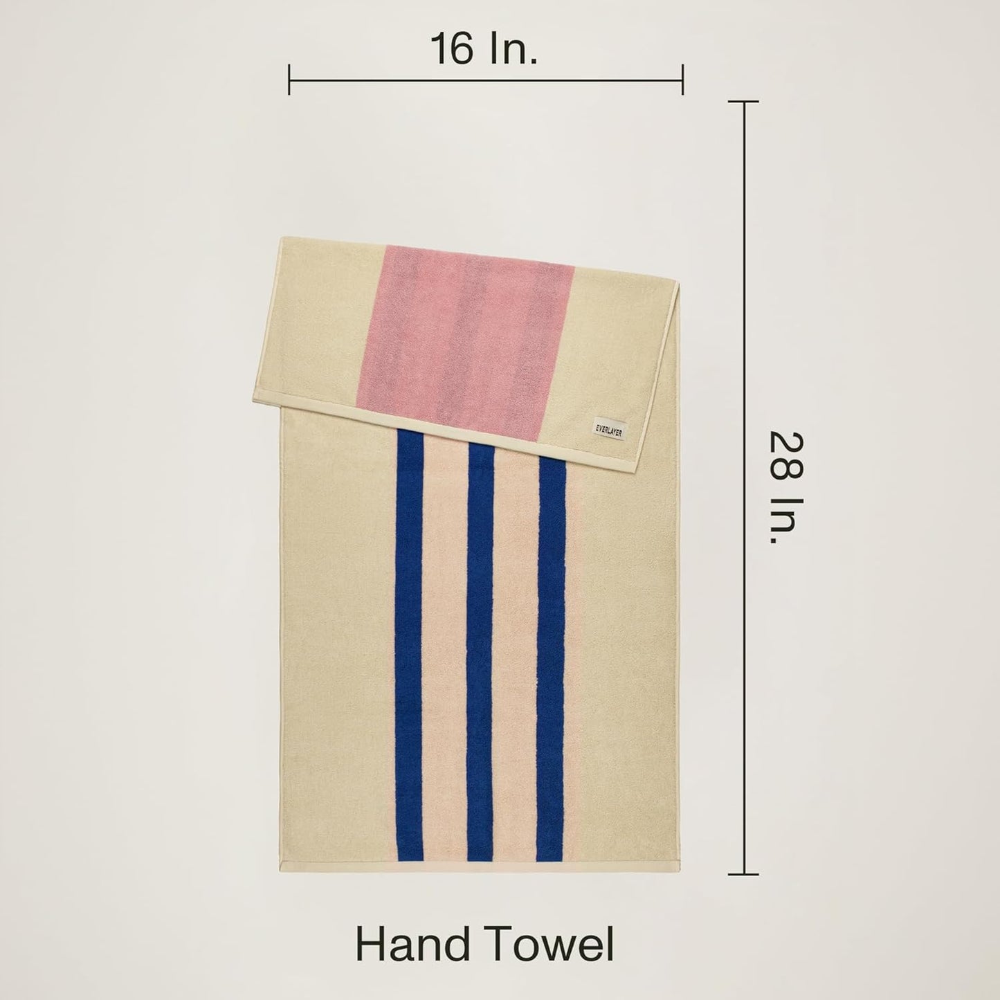 Towels - Ultra Soft, Thick and Plush, Reversible - 2 PC Luxury Hand Towels (16"x 28"), 550 GSM,100% Combed Cotton, Made in Portugal, Perfect for Home and Bathroom, Calamine Sky-Janus