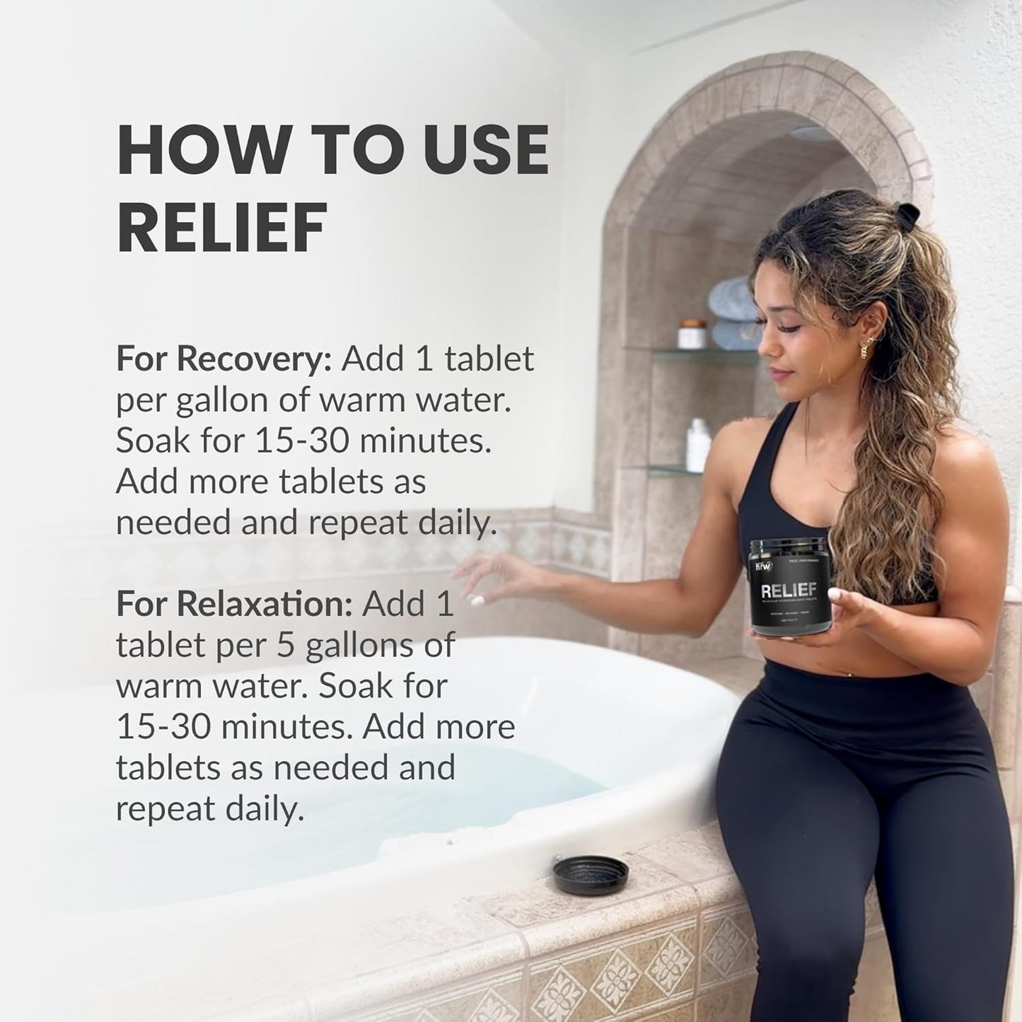 New Relief Hydrogen Bath Bomb Tablets: Relax Muscles, Soothe Discomfort, and Recover Naturally – Magnesium Hydrogen Soak (180 Tablets)