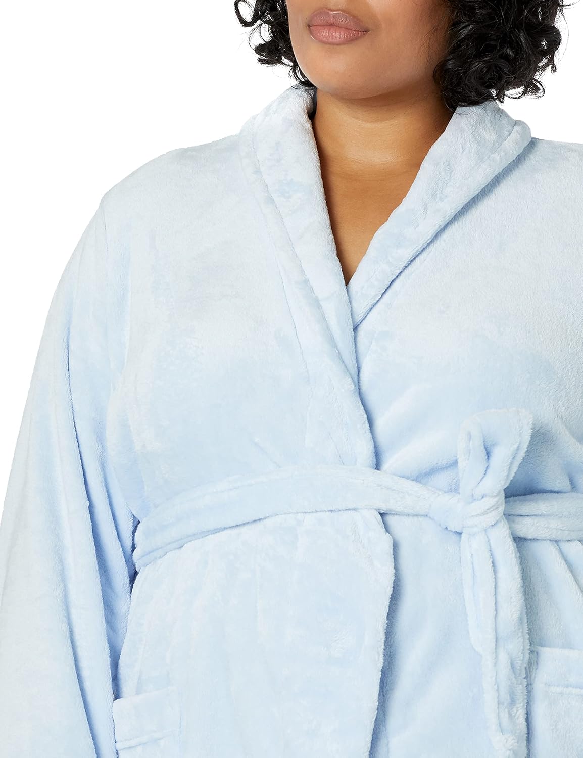 Amazon Essentials Women's Mid-Length Plush Robe (Available in Plus Size)