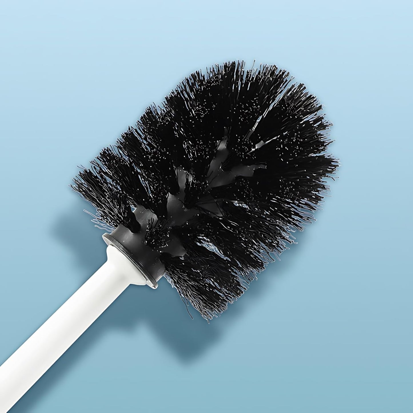Toilet Brush and Holder Set, Durable Polypropylene with Ventilated Base and Ergonomic Handle for Effective Bathroom Cleaning and Storage