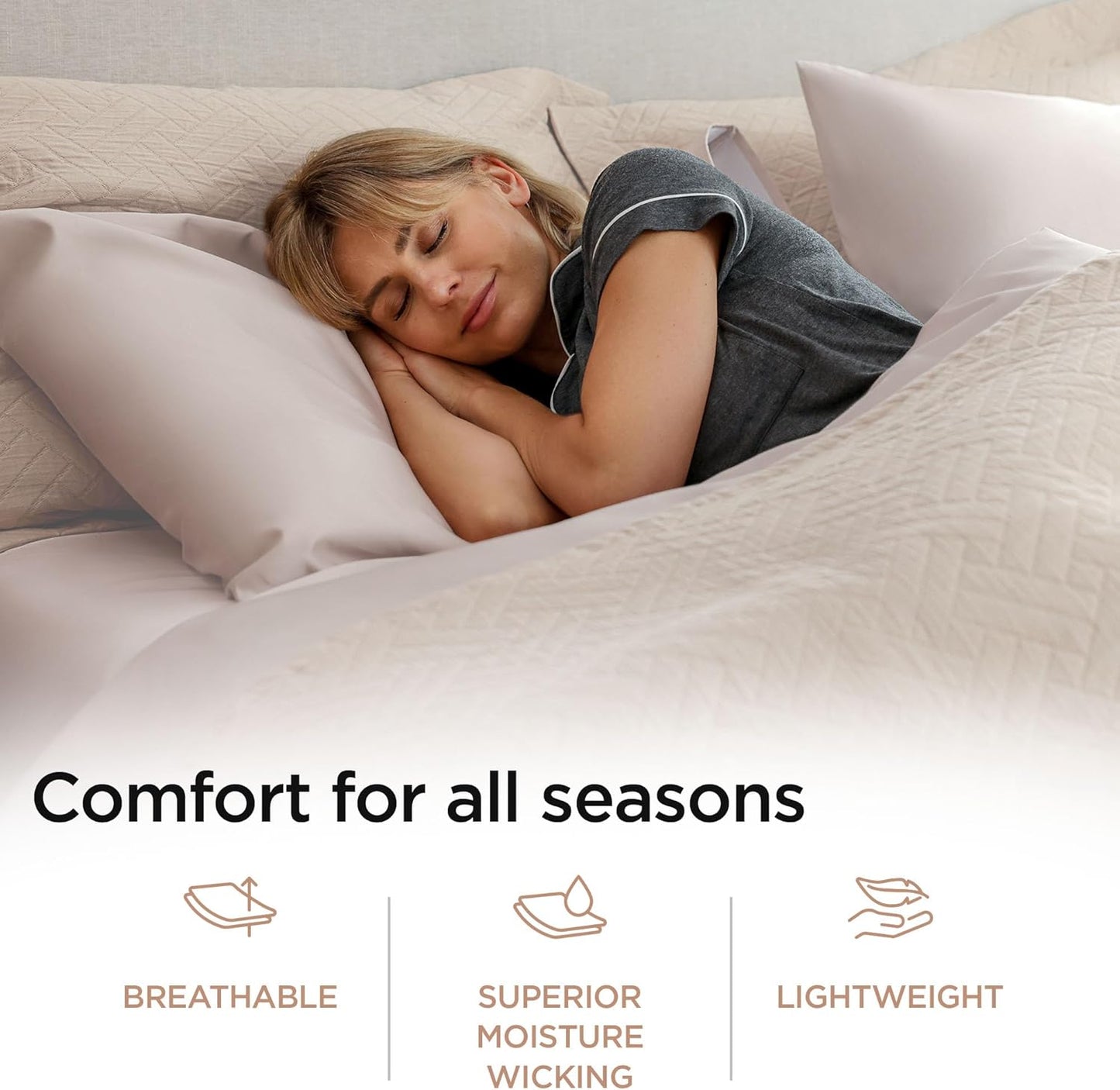Threadmill Luxury Cotton Blankets for Queen Size Bed | All-Season 100% Cotton Queen Size Blanket |Criss Cross Jacquard Cozy Lightweight, Soft Breathable Coverlet fits Full Size Bed 90x92|Vanilla Cream