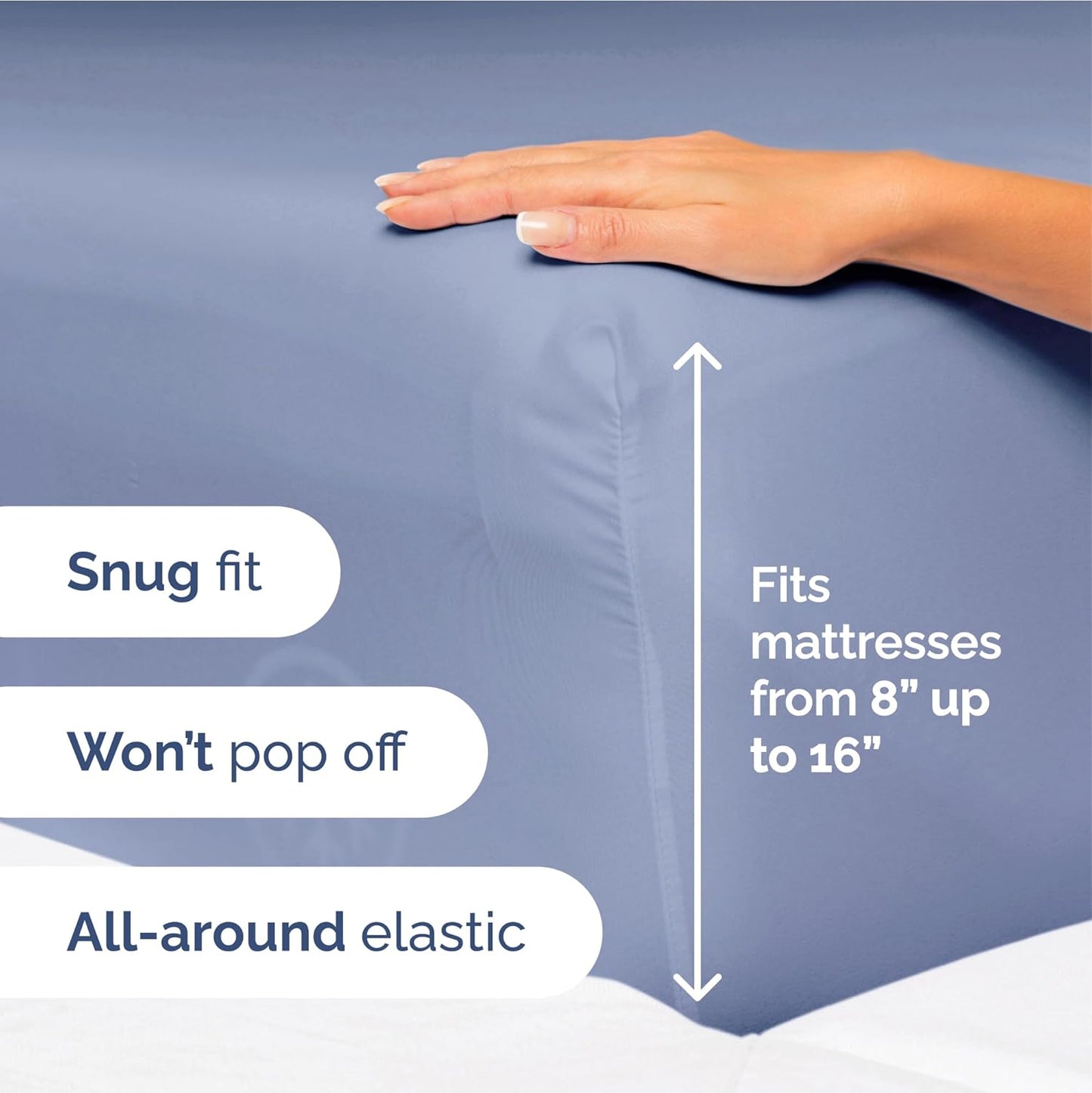 Twin XL Size 3 Piece Sheet Set - Extra Soft, Breathable & Cooling - Hotel Luxury Durable Bed Sheets for Women & Men - Deep Pockets, Easy-Fit & Wrinkle-Free - Dusty Purple Oeko-Tex