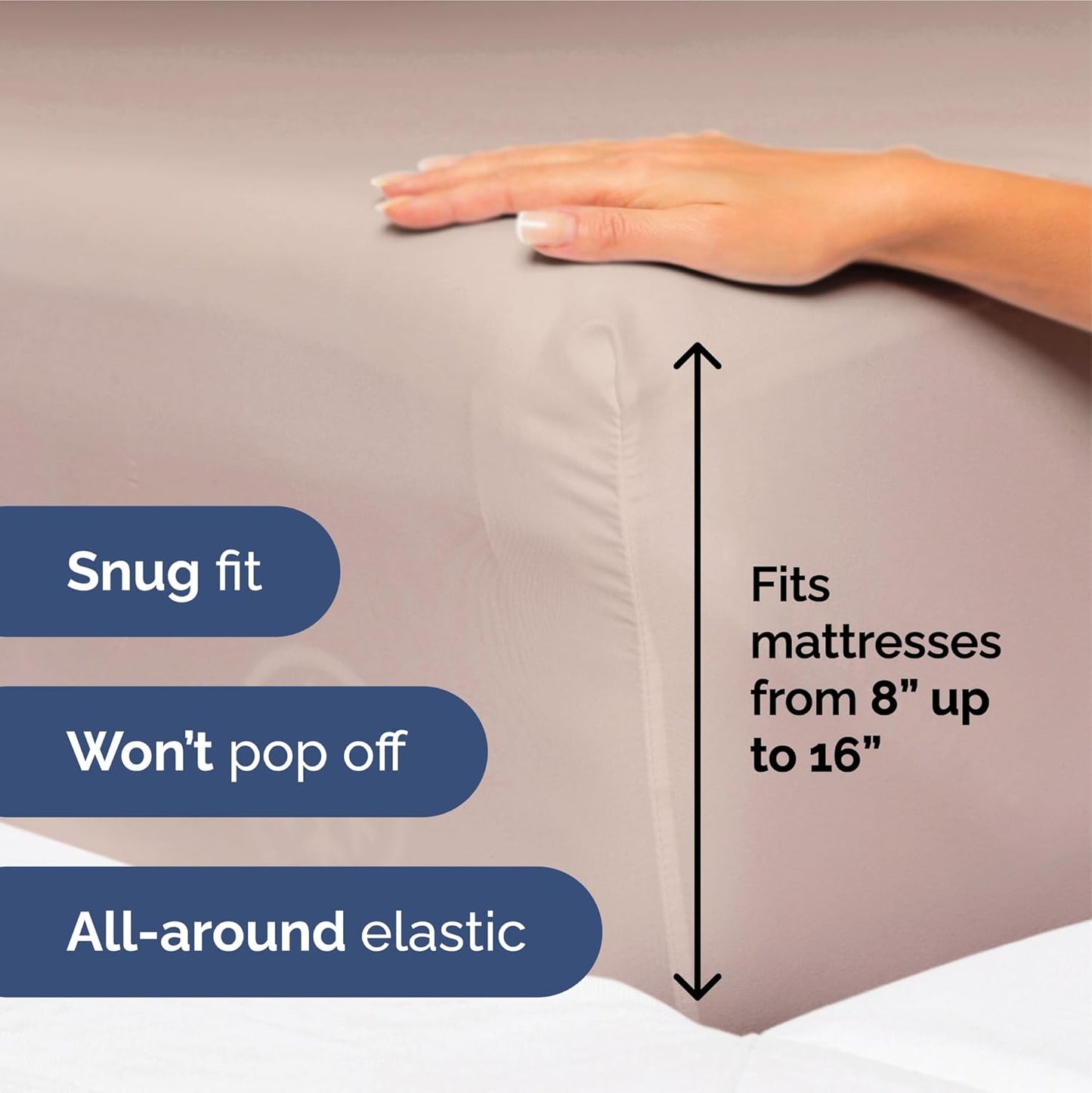 King Size 4 Piece Sheet Set - Extra Soft, Breathable & Cooling Sheets - Hotel Luxury Durable Bed Sheets for Women & Men - Deep Pockets, Easy-Fit & Wrinkle-Free Sheets - Dusty Pink Oeko-Tex Bed Sheets