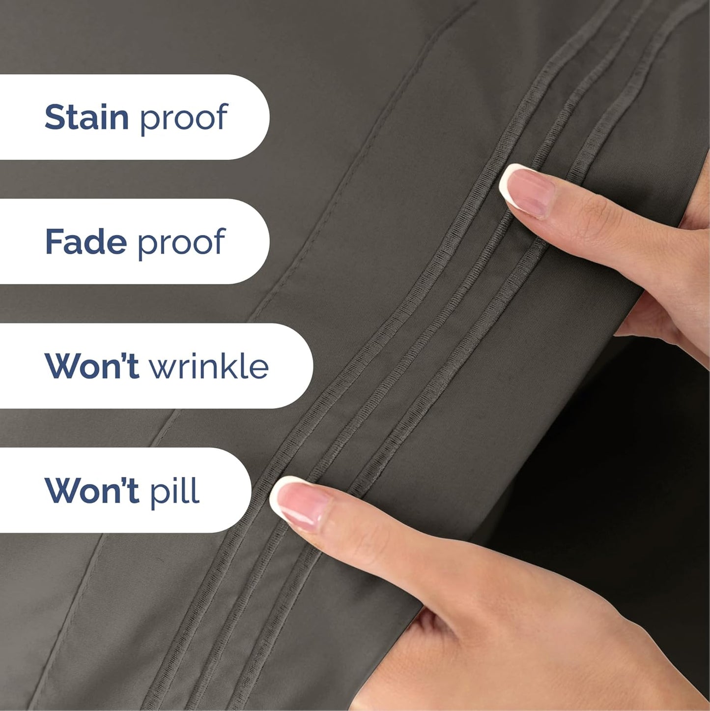 Cal King Size 4-Piece Sheet Set - Extra Soft, Breathable & Cooling - Hotel Luxury Durable Bed Sheets for Women & Men - Deep Pockets, Easy-Fit & Wrinkle-Free - Cool Brown Oeko-Tex