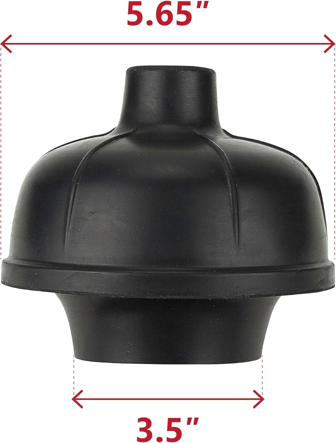SteadMax Rubber Toilet Plunger, Double Thrust Force Cup, Heavy Duty, Commercial Grade with 18” Wood Handle (Pack of 3)