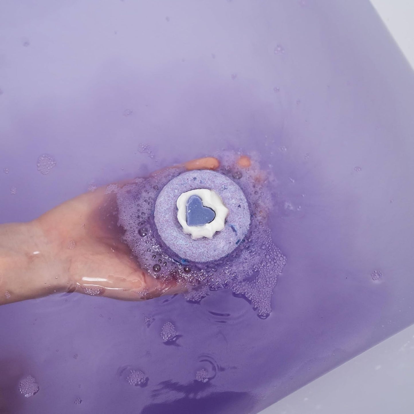 ANIHANA Bath Bombs with Coconut Oil, Paraben Free, Hand-Crafted Luxury Fizzers, Refreshing Lavender Love Scent, 6.3 oz Each, 3 Pack