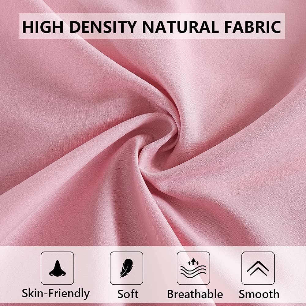 ELNIDO QUEEN Body Pillow with Pillowcase - Soft Long Bed Pillow for Adults - Breathable Full Body Pillow Insert for Sleeping, 20x54inches - Pink