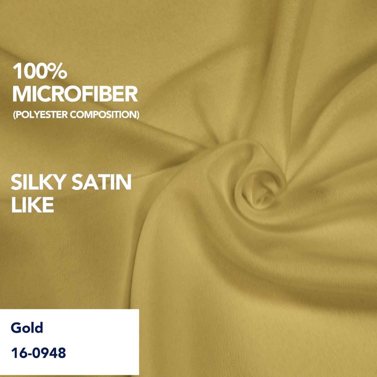 PureFit Wrap Around Ruffled Bed Skirt with Adjustable Elastic Belt - 22 Inch Drop Easy to Put On, Wrinkle Free Bedskirt Dust Ruffles, Bed Frame Cover for Twin,Twin XL and Full Size Beds, Gold