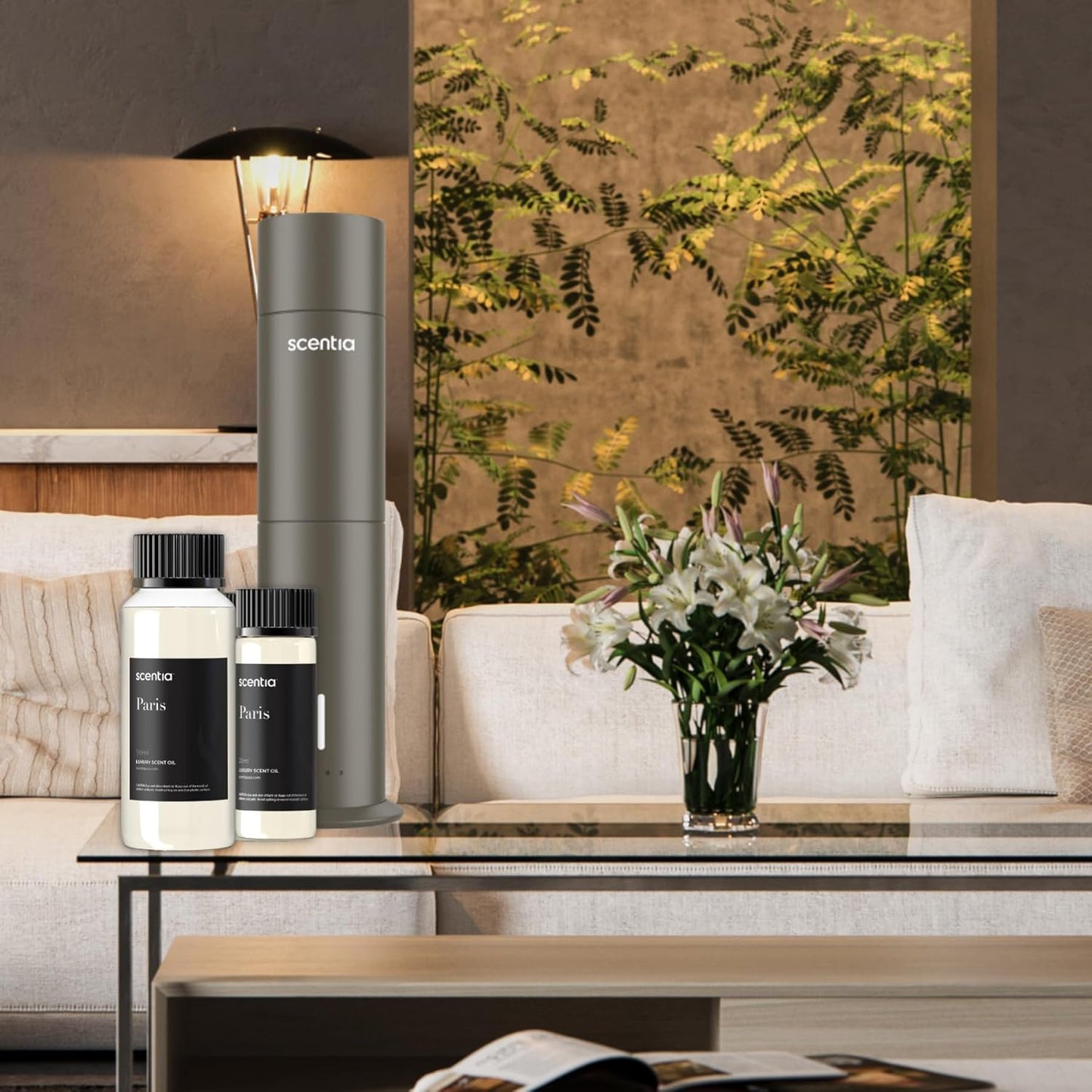 Scentia Hotel Fragrance Oil Inspired by The Hotel Costes - 120 mL 4.06 fl oz - Refill Diffuser Oil Blend Rose, Clove & Sandalwood Notes for Aromatherapy Diffusers - Paris, Thanksgiving Gift