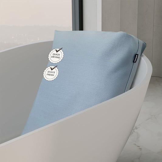 Bath Pillows for Tub Neck and Back Support,Bathtub Cushion backrest headrest Neck Pillow,tub Pillow for Bathtub,3D Mesh Core,Breathable,Quick-Drying,Ergonomic Relaxation (Blue)