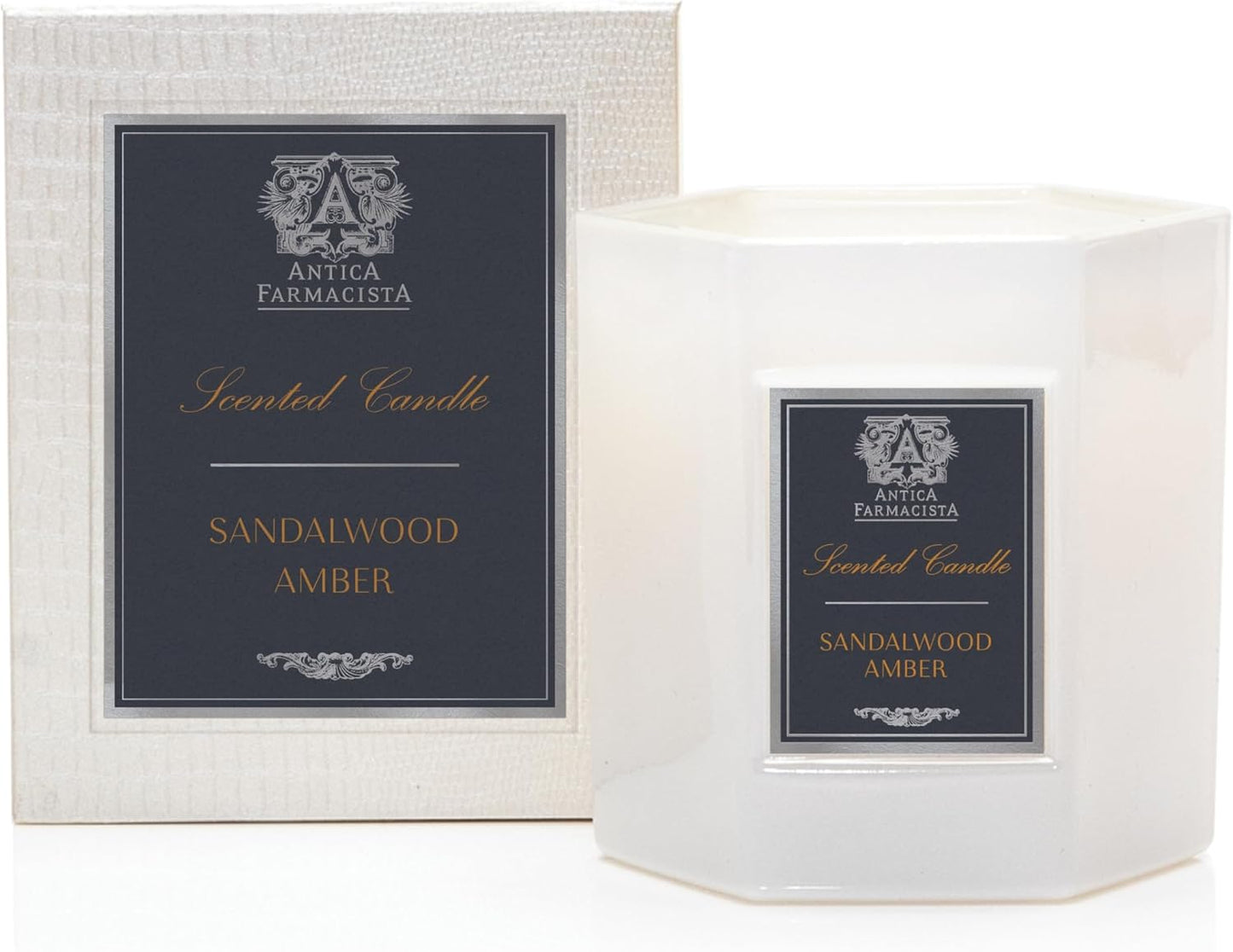 Antica Farmacista Luxury Scent Candle - Decorative Home Candle - Long-Lasting & Premium Scented - Luxury Gift - Sandalwood Amber, 9 oz