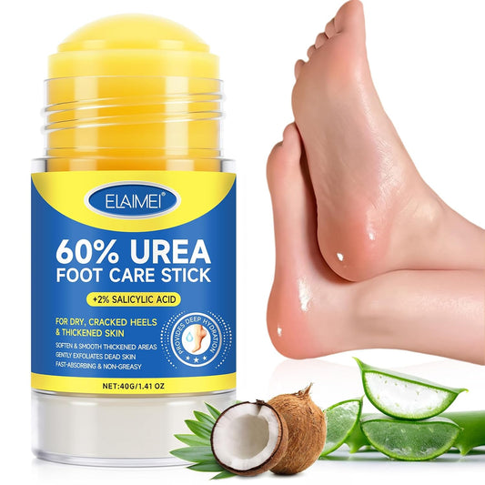 60% Urea Cream Stick with Salicylic Acid 2%, Urea Hydrating Foot Cream, Severe Cracked Heel Repair Restoring Balm, Foot Lotion Repairs and Hydrates Dry and Feet and Hand