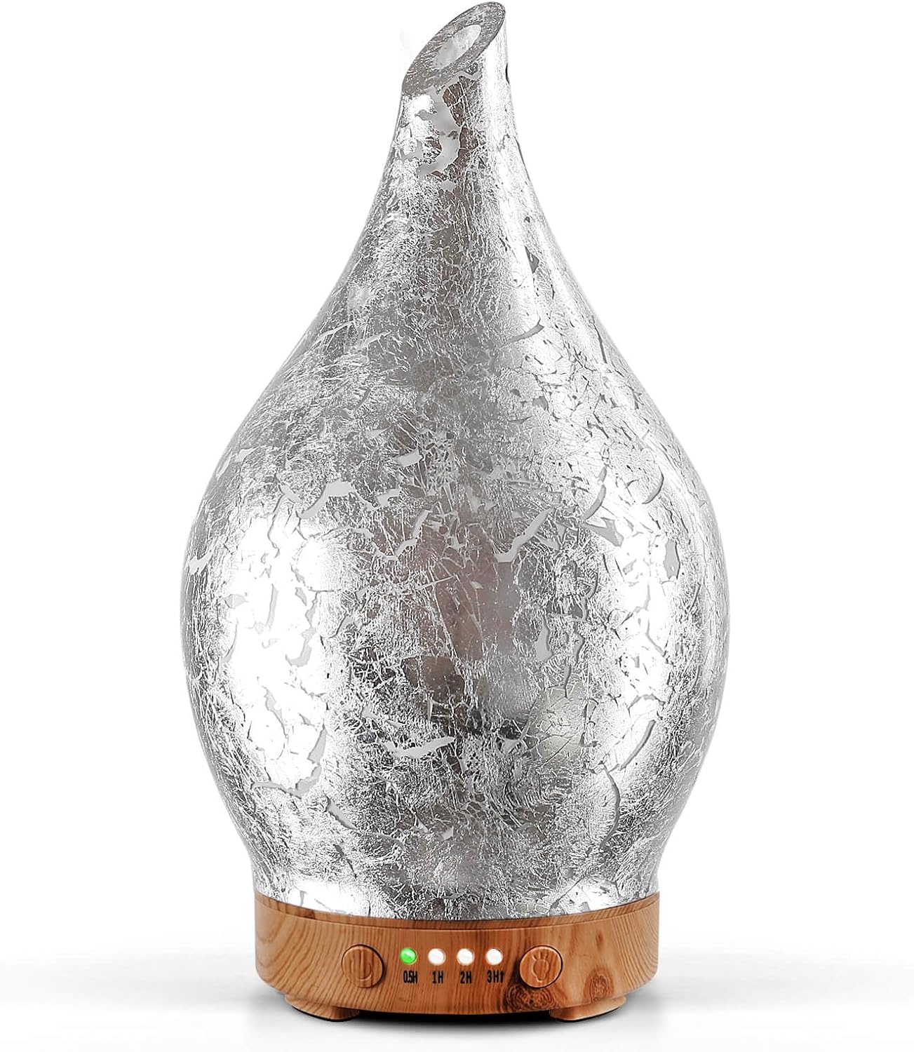 Porseme Essential Oil Diffuser Glass Aromatherapy Ultrasonic Humidifier, Air Refresh Auto Shut-Off, Timer Setting, BPA Free for Home Hotel Yoga Leisure SPA Gift 150ml Last 6H