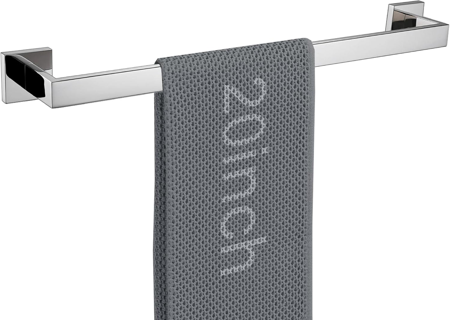 LANC 20-Inche Silver Towel Bars for Bathroom Wall Mounted Chrome Polished Bath Towel Racks Total-22” Towel Rods Stainless Steel Towel Rails for Lavatory Towel Holder Towel Hanger, A8804CP-5P1