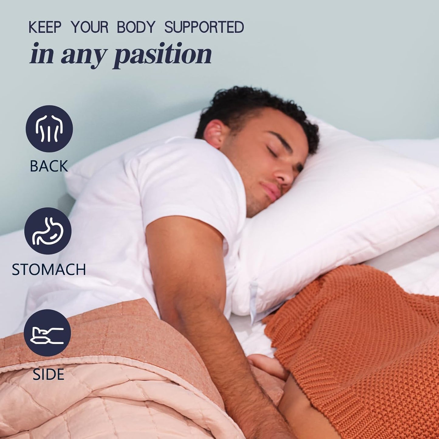 Nuzzle Cooling Adjustable Pillows Queen Size Set of 2 for Side Sleepers, Luxury Bed Pillows Hotel Collection - Best Adjust Height Soft Firm Pillows for Back, Stomach and Side Sleepers