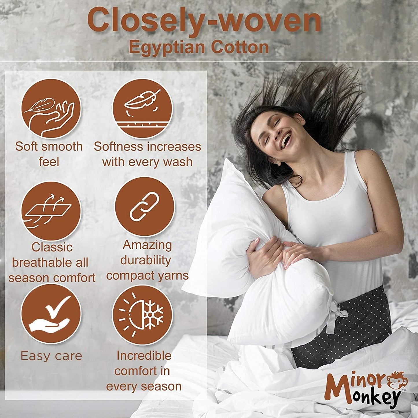 1000 Thread Count Oversized King Duvet Cover Set 100% Egyptian Cotton True Luxury Hotel Quality 1 Duvet Cover with 2 Pillow Sham - 3 Pieces Comforter Cover with Zipper Closure (Ivory)