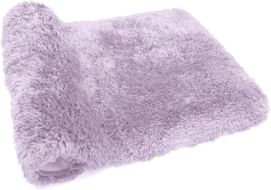 FIFU Bathroom Runner Rug 24" W x 48" L, Bath Mats for Bathroom, Bedroom & Kitchen, Non-Slip Rubber Latex Backing, Comfort & Soft Shower Bathmat & Carpet for Sink, Home & Hallways, Lavender