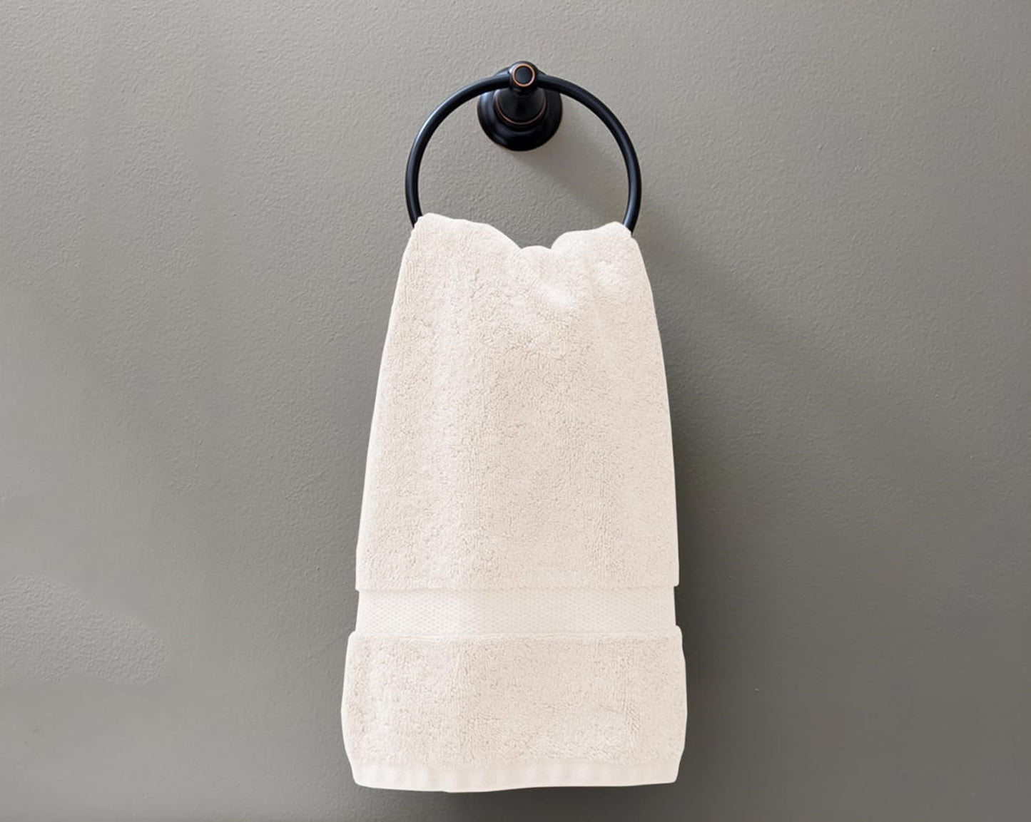 Delara 100% Organic Cotton Towels 650 GSM Plush Feather Touch Quick Dry Hand Towel, Pack of 24 GOTS Certified, Oeko-Tex Green Certified, Organic Cotton Hand Towel, 20"X30"