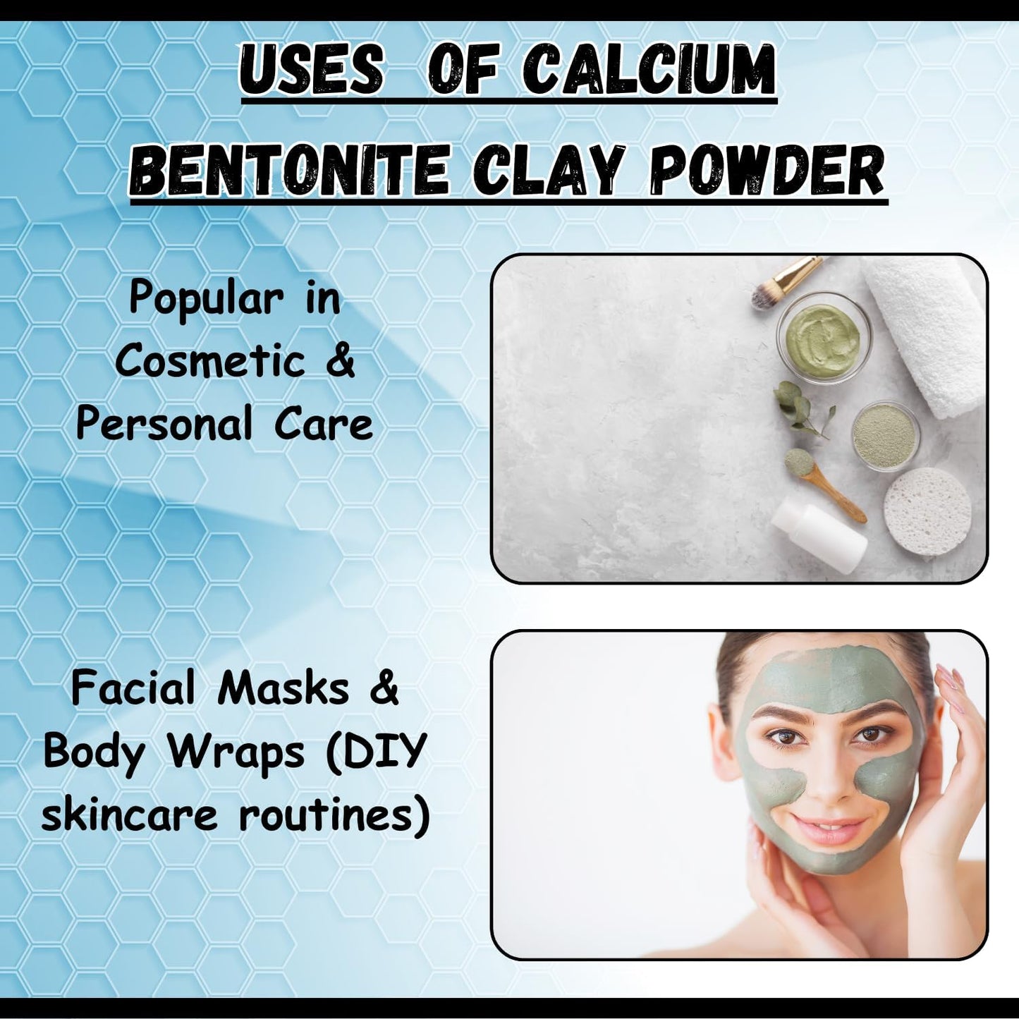 Calcium Bentonite Clay Powder 5lb by Essencea Pure Bulk Ingredients | Deep Pore Detox Face & Hair Mask | 100% Natural & Unrefined Indian Healing Clay | DIY Deodorants (80 Ounces) [Packaging May Vary]