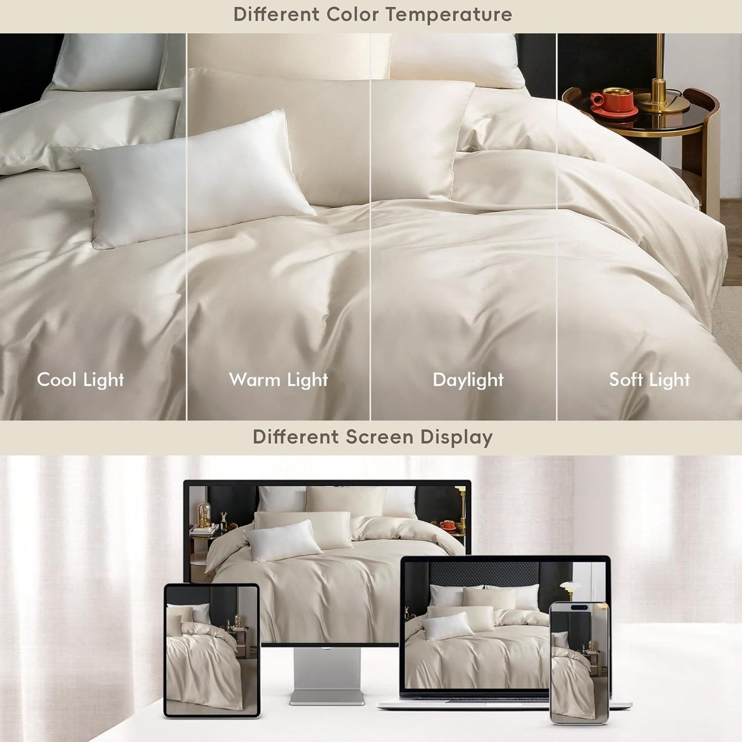 MooMee Duvet Cover Set 100% Extra Long Staple Cotton 600 Thread Count Silky Sateen Smooth Luxury Soft Breathable Durable Hotel Quality Bedding, 3 Pieces (Baby Blue, Queen 90"x90")