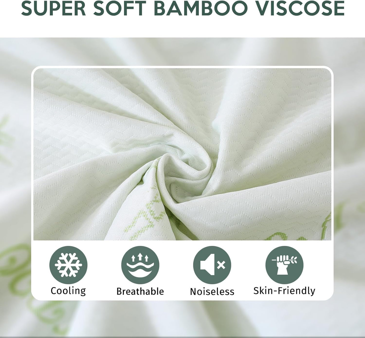MUXHOMO Mattress Protector Full Size Bed, 100% Waterproof Mattress Cover, Cooling and Breathable Bed Pad Cover, Deep Pocket 8"-21"