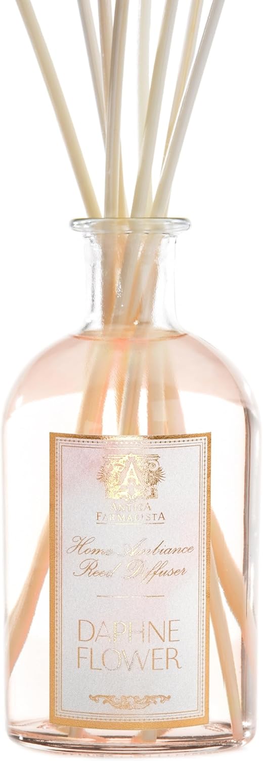 Antica Farmacista Home Ambiance Diffuser - Long-Lasting Reed Scent Diffuser - Luxury Room Freshener Gift - Daphne Flower, 8.45 fl oz