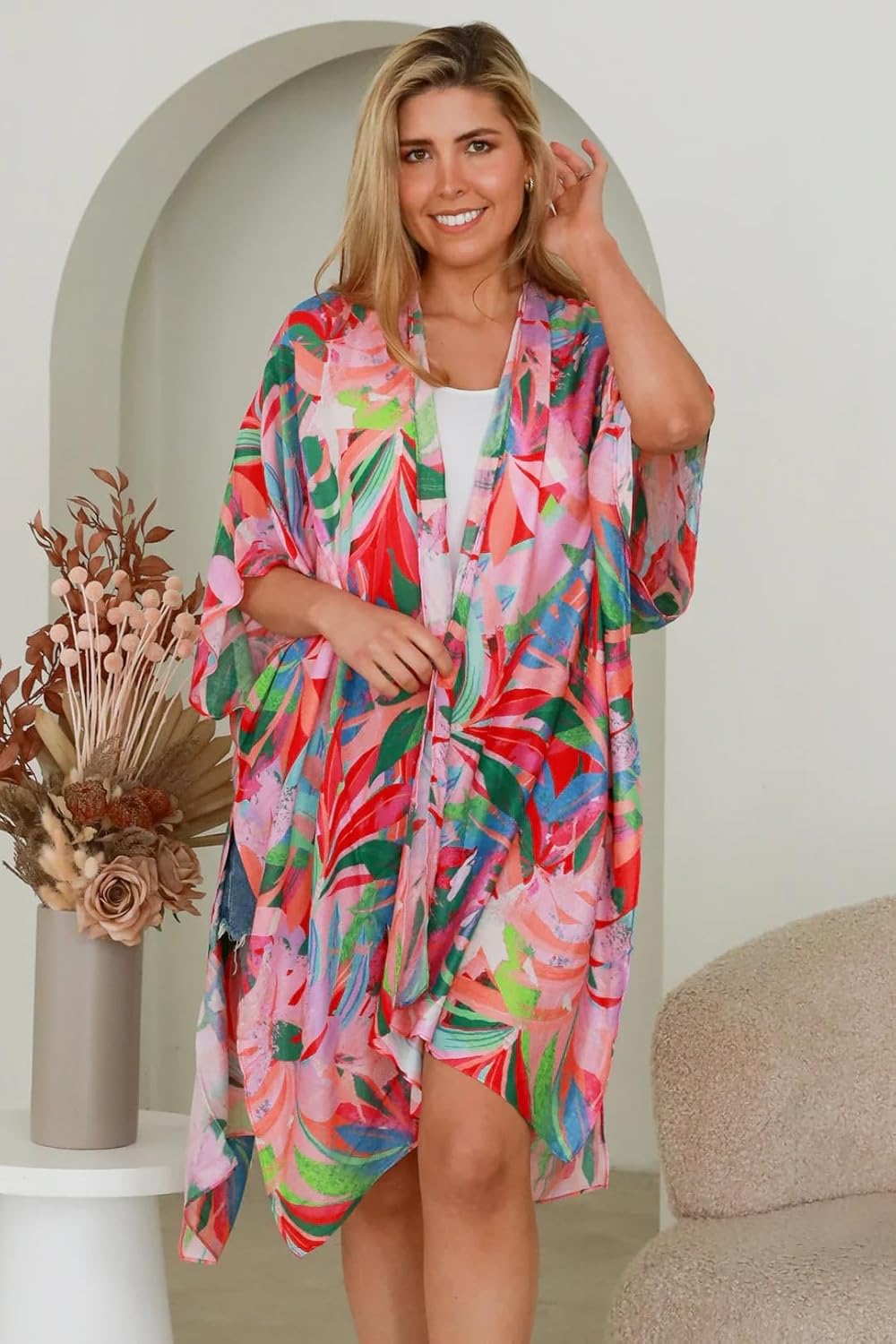 Moss Rose Women Summer Bikini Kimono Bathing Suit Cover Ups for Swimwear