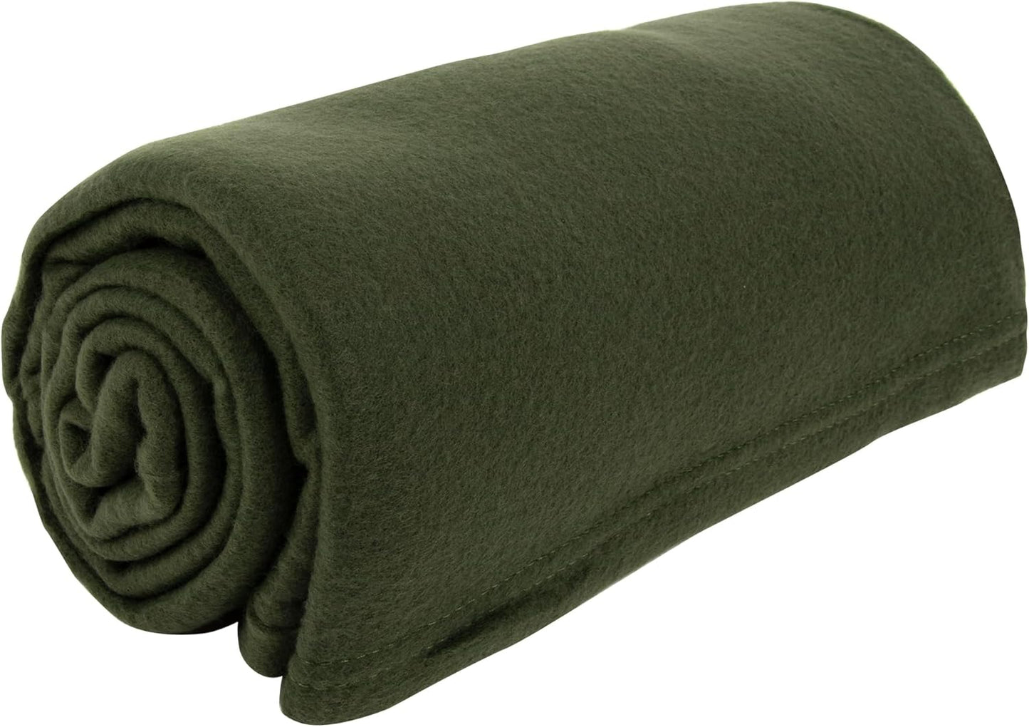 (24 Pack) Bulk Fleece 50x60 Throw Blankets for Wedding Favors, Homeless Women, Men, Homes, Bed, Sofa, Couch, Office, Pet Blankets, Travel | Soft Warm Lightweight Throw Blankets in Bulk (Dark Green)