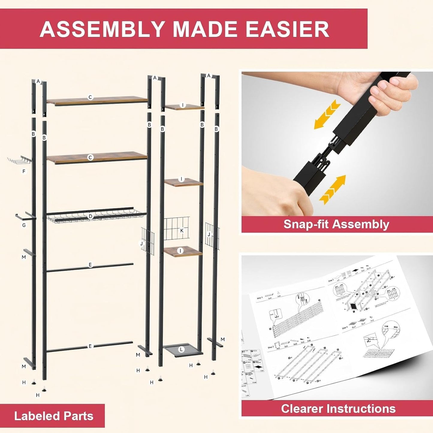 31.5" Wide Over Toilet Bathroom Organizer, Solid Wood Over The Toilet Storage With Paper Holder, Hooks, Side Shelf, Freestanding Bathroom Shelves Over Toilet for Laundry Room, Dorm Room, Balcony