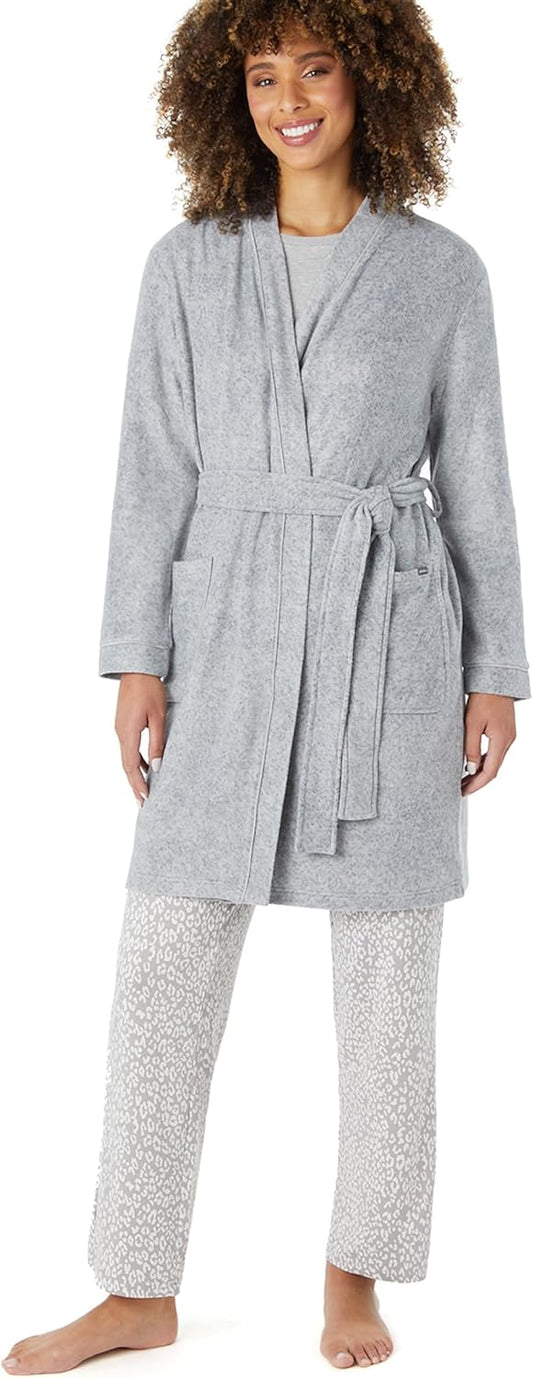 Eddie Bauer Women’s Pajama Set – 3 Piece Sleepwear Set - Bathrobe, T-Shirt, and Lounge Pants Set for Women (S-XXL)
