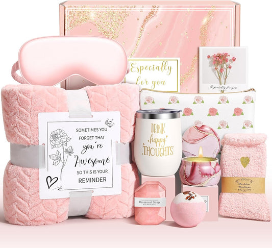 Happy Birthday Gifts for Women Self Care Gift, Relaxing Care Package Spa Gift Basket, Valentines Day, Mothers Day, Christmas, Birthday Gifts for Women Mom Her Friend Sister Wife