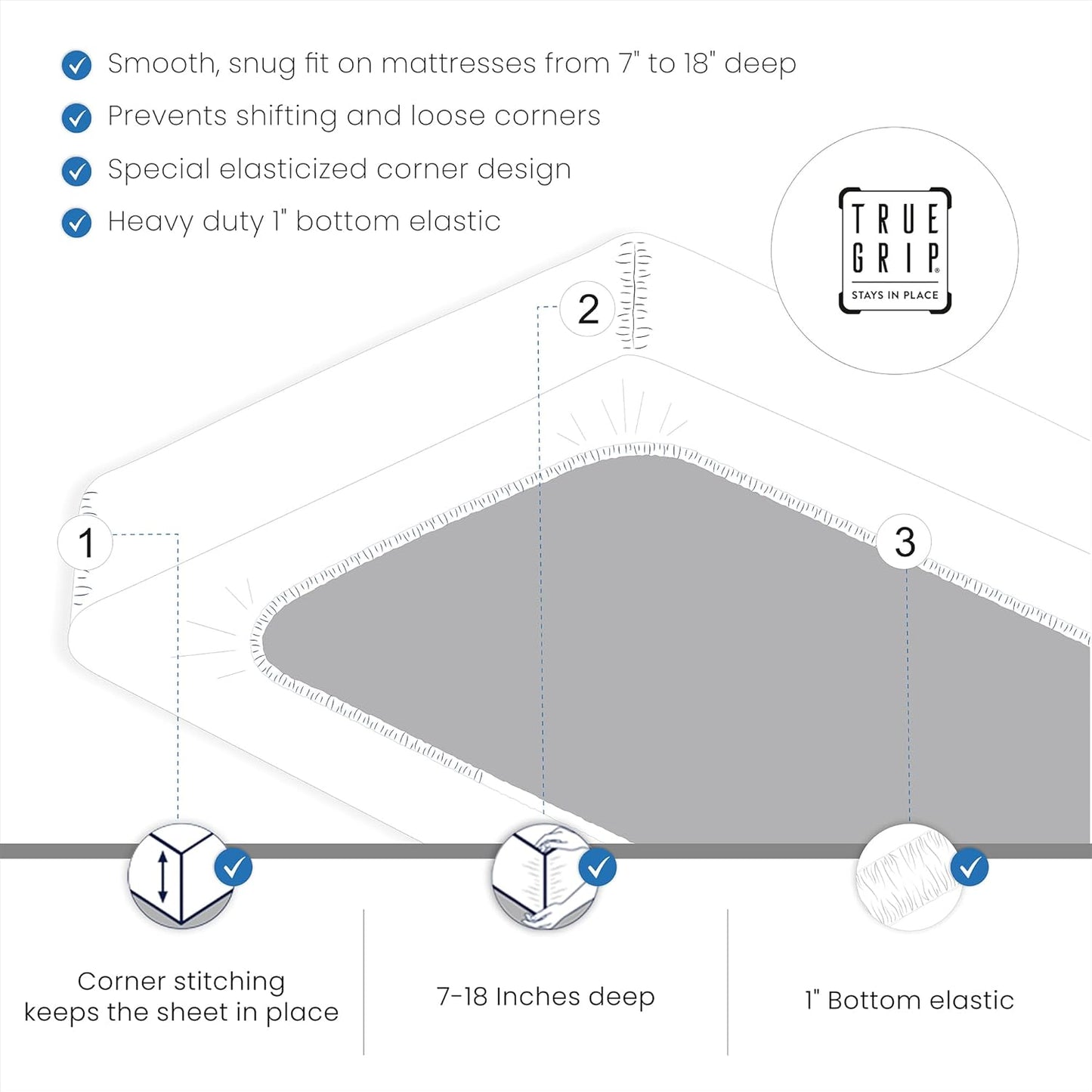 SUPREME ELEGANCE Hotel Luxury Cotton Blend Blue Sheet Set Queen Size, 1200 Thread Count Ultra Soft Sateen Sheet Set, Moisture Wicking & Wrinkle Resistant, Easy Care Fall Bedding Set