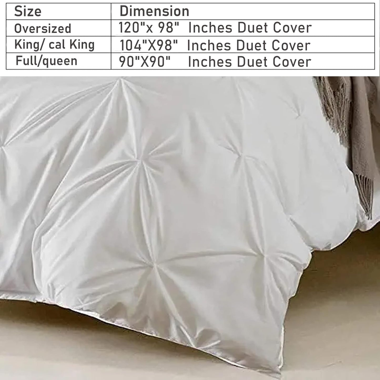 Egyptian Oversized King Duvet 800 Thread Count 100% Egyptian Cotton Pinch Pleated Cover for Comforter Breathable Long Lasting Satee Weave Qulit Duvet Cover - 1 Piece (Silver Grey)