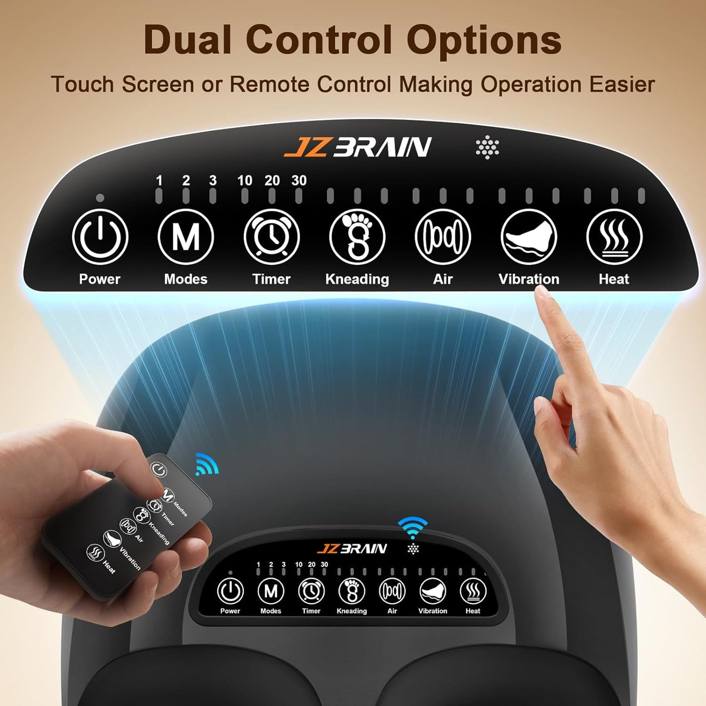 Shiatsu Foot Massager Machine with Heat : Deep Kneading Foot Massager with Vibration & Compression for Plantar Fasciitis & Neuropathy - for Women & Men,Relax for Home Office Use