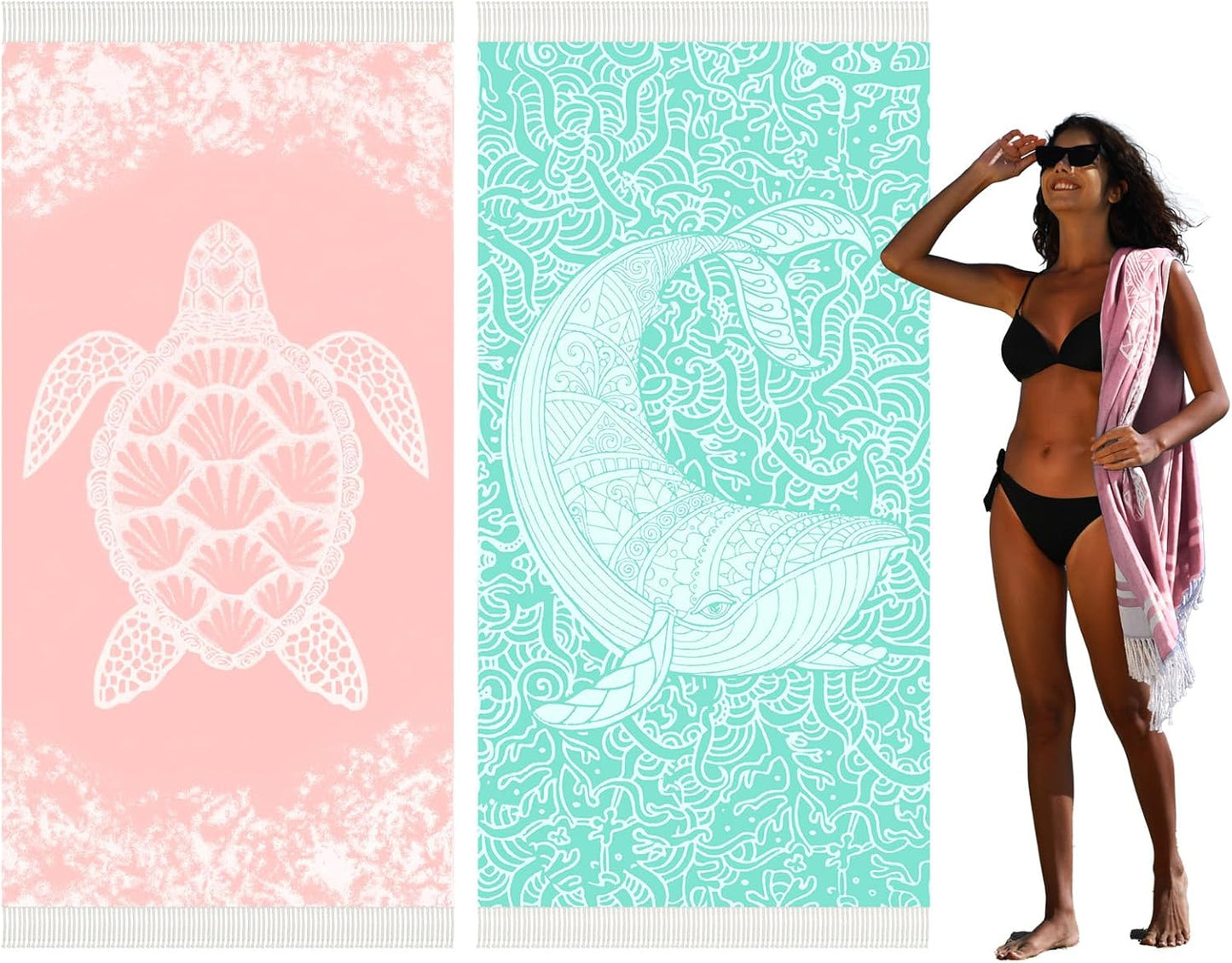 Thin Turkish Beach Towel Lightweight Quick Dry Absorbent Cotton Bathroom Bath Pool Swim Towels Extra Large Oversized Sand Free Beach Accessories Essentials Cloud Gifts for Adult