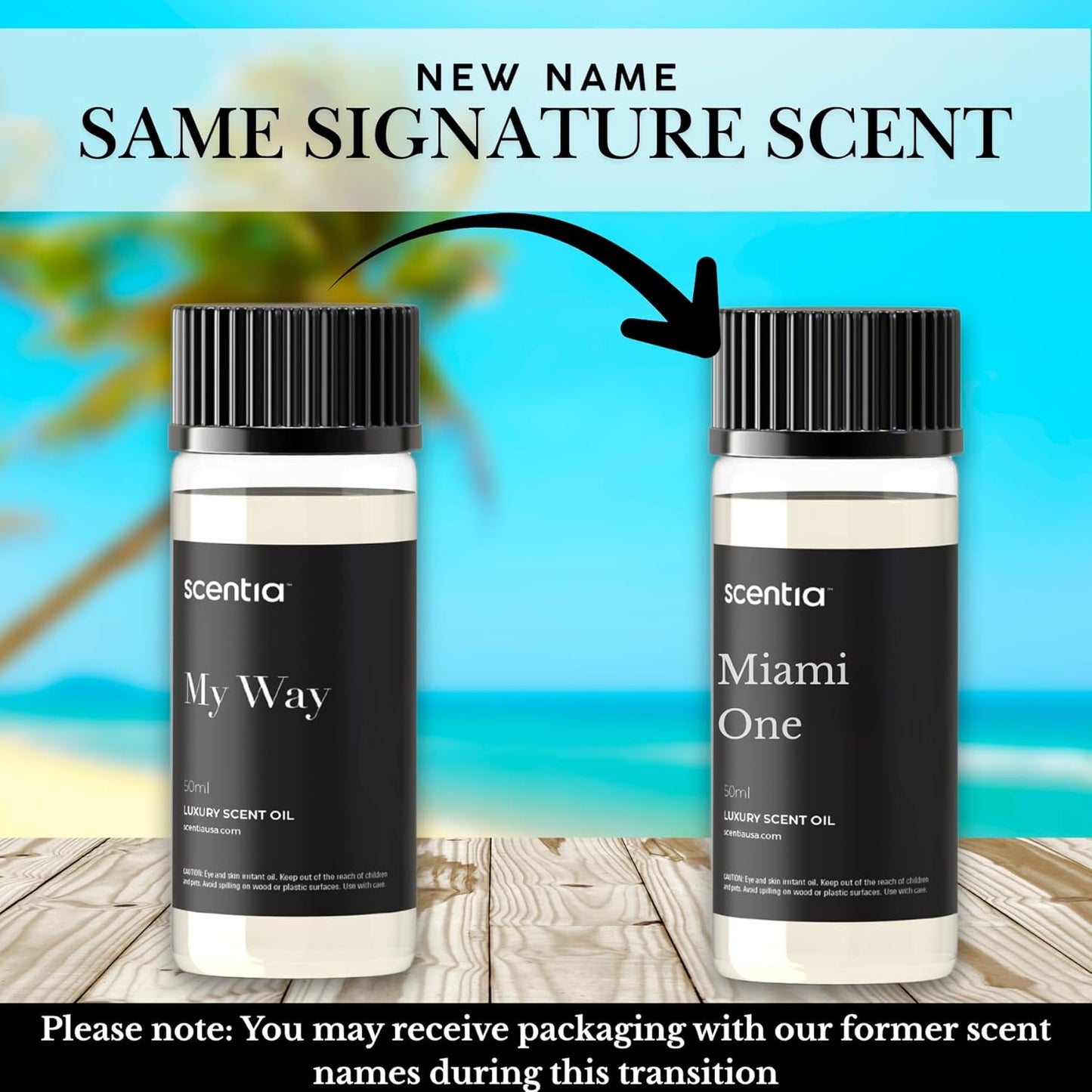 Scentia My Way Hotel Diffuser Oil Inspired by The 1 Hotel Miami Beach- 50 ml 1.69 fl oz - Essential Oil Blend Sandalwood, Cedar & Lemon Notes for Aromatherapy Diffusers Humidifiers, Thanksgiving Gift