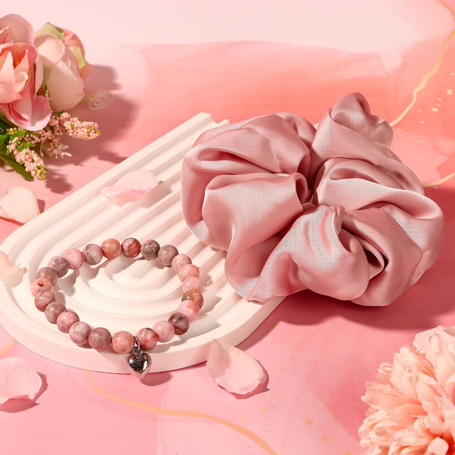 Birthday Gifts for Women Friendship, Pink Relaxing Spa Gifts Basket Set for Women, Self Care Gifts Unique Happy Birthday Gift Idea for Mom Her Best Friends Sister Wife Coworker Teacher (Pink)