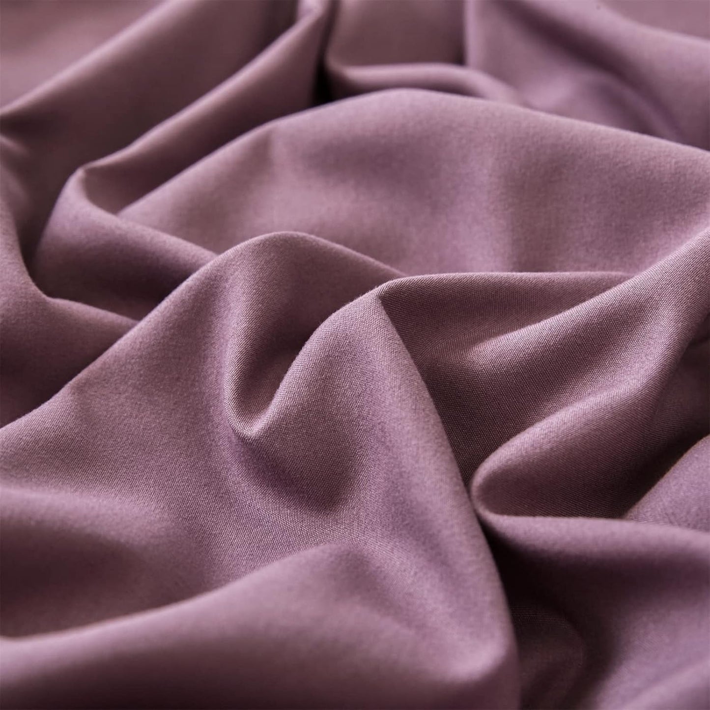 Cottonight Purple Comforter Set Queen Pale Mauve Bedding Comforter Set Full Solid Modern Dusty Lilac Purple Blanket Quilts Breathable 3 Piece Purple Comforter Set for Women Adults