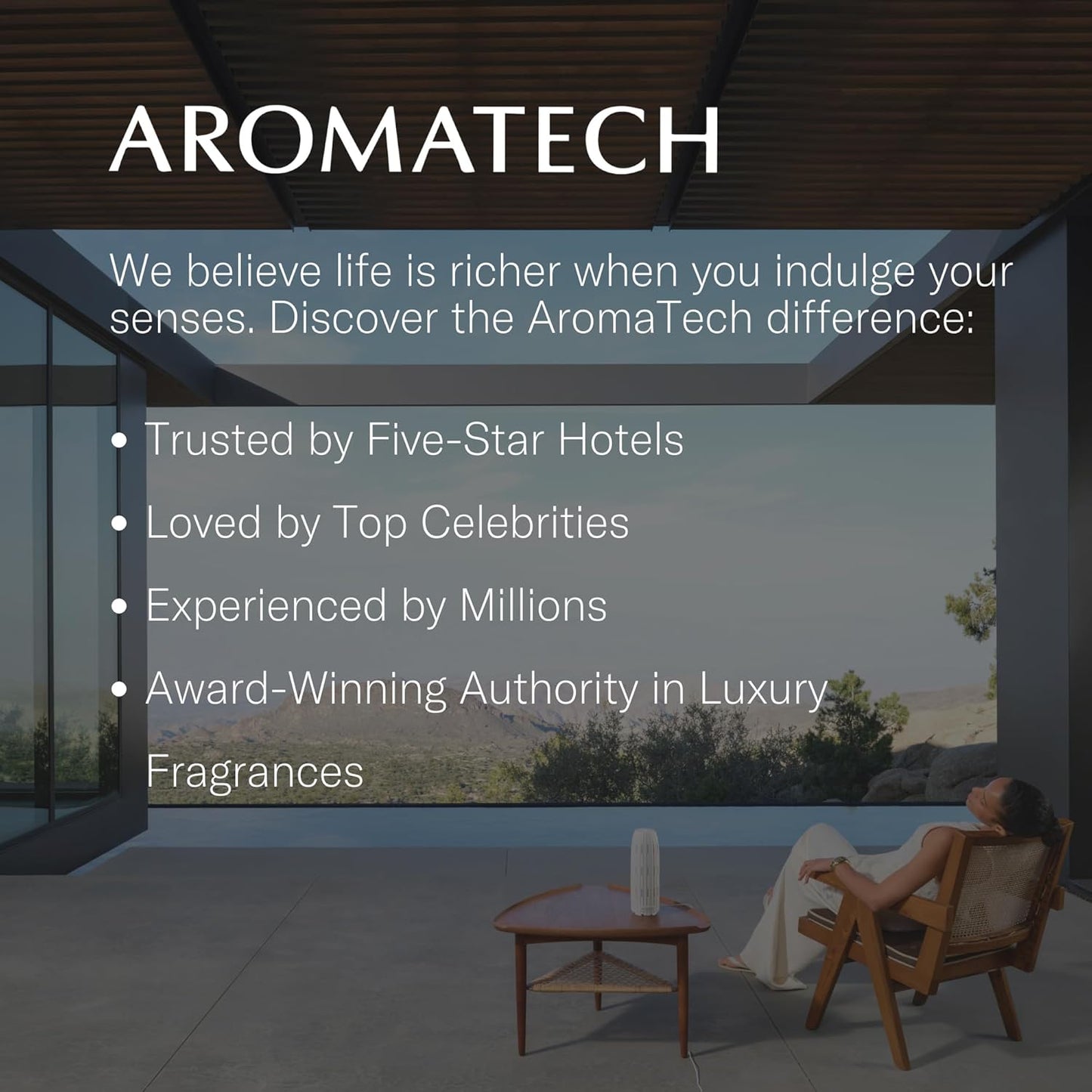 AromaTech Love Affair Aroma Essential Oil Blend: Luxury Hotel Inspired Aromatherapy with Jasmine, Saffron, Cedar & Amber for Ultrasonic Diffusers & Nebulizers - 16 fl oz, 500 mL