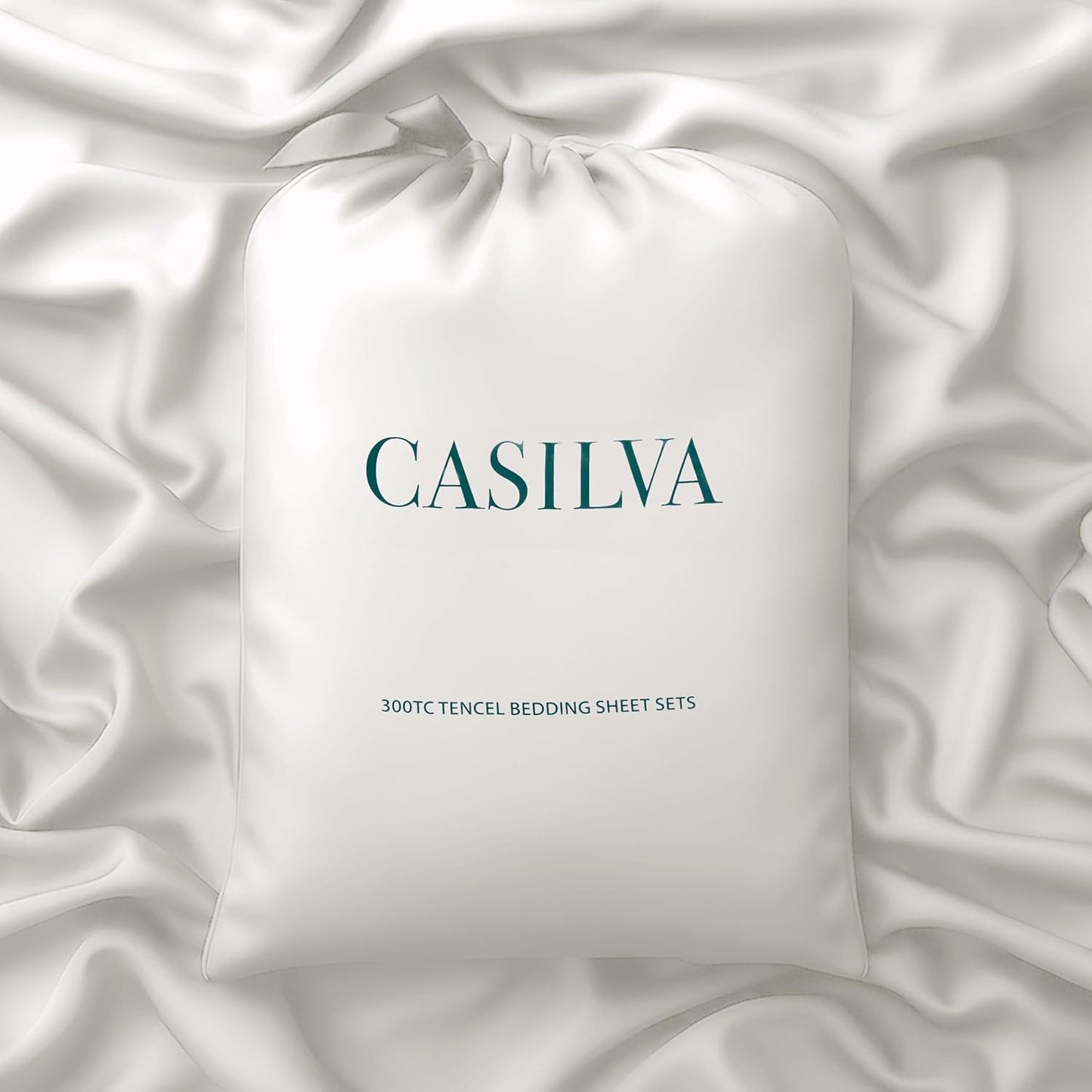 CASILVA Eucalyptus Sheets - Infused with Silver for Anti-Odor, Softer Than Silk Fibers, More Cooling Than Cotton - Perfect for Hot Sleepers & Sensitive Skin - 100% Tencel Lyocell - Twin Sheet Set