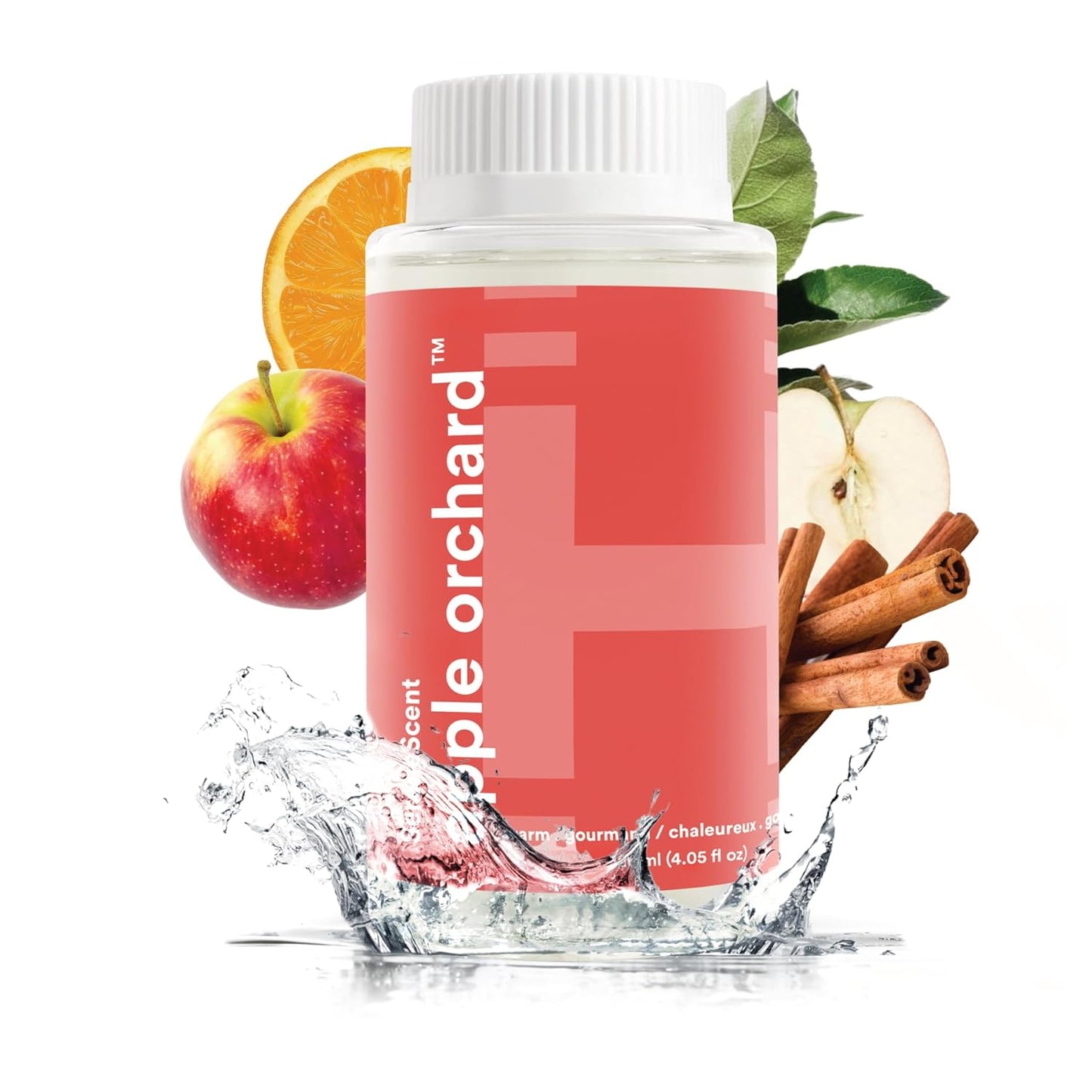 Homedics SereneScent Seasonal Collection Apple Orchard Home Fragrance Oil, 120 ml, for use with Homedics SereneScent Waterless Diffuser (ARMH-970/973), Clean & Natural