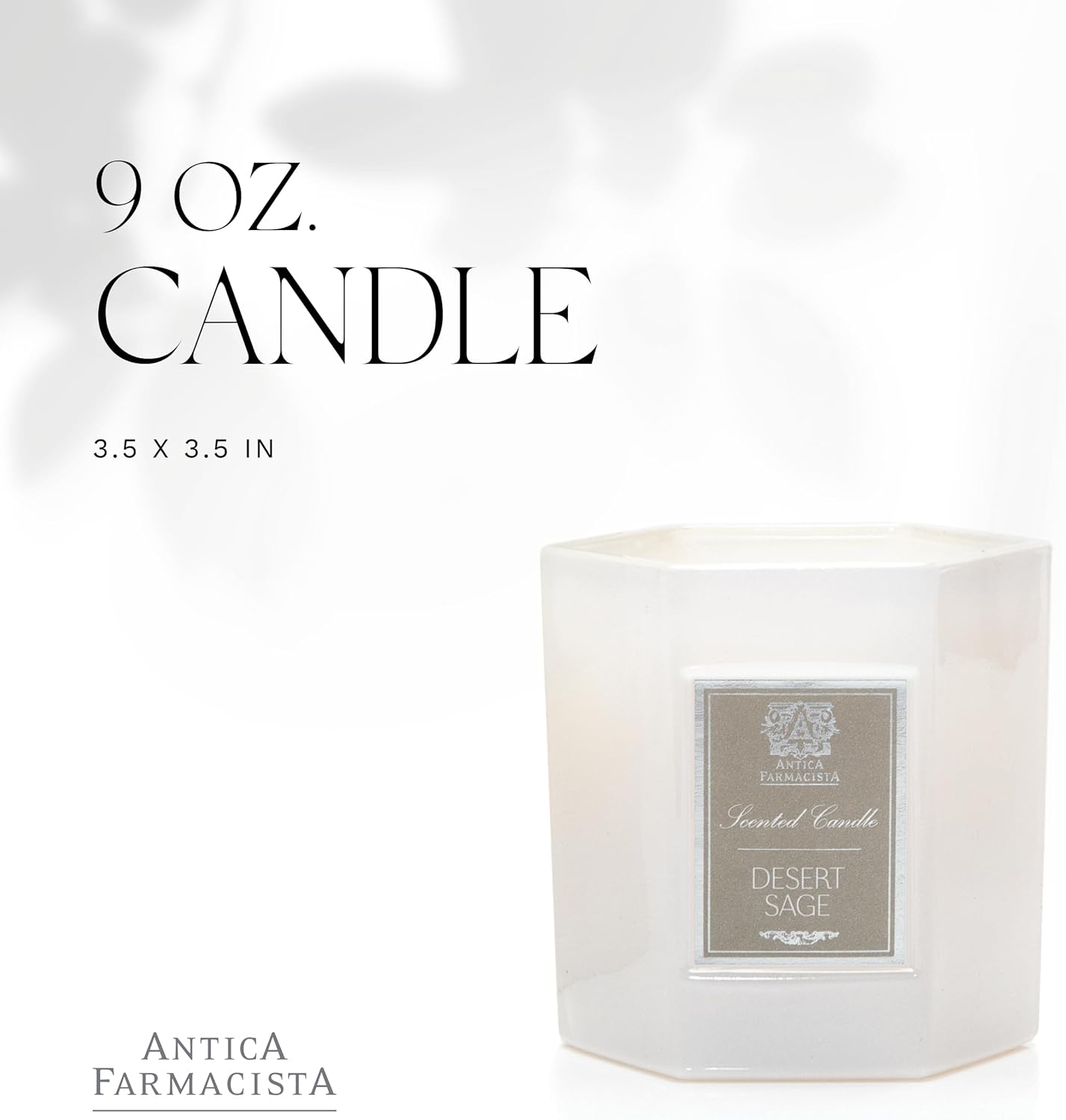 Antica Farmacista Luxury Scent Candle - Decorative Home Candle - Long-Lasting & Premium Scented - Luxury Gift - Desert Sage, 9 oz
