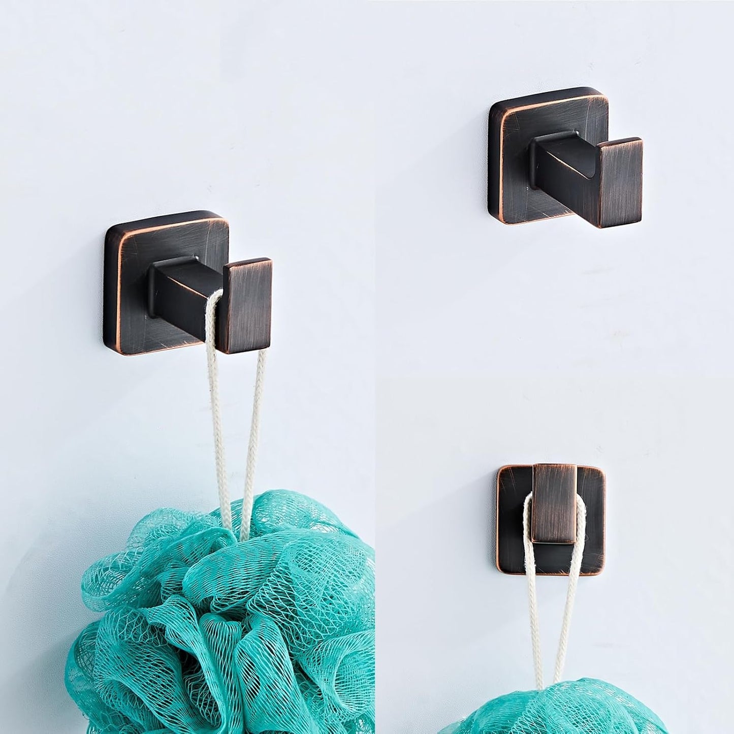 Bathroom Hardware Set 4 Pieces,Oil Rubbed Bronze Bathroom Accessories Set Stainless Steel Wall Mounted, Hand Towel Bar, Towel Ring, Robe Towel Hooks,Toilet Paper Holder,Towel Bar Set, 23.6 Inch
