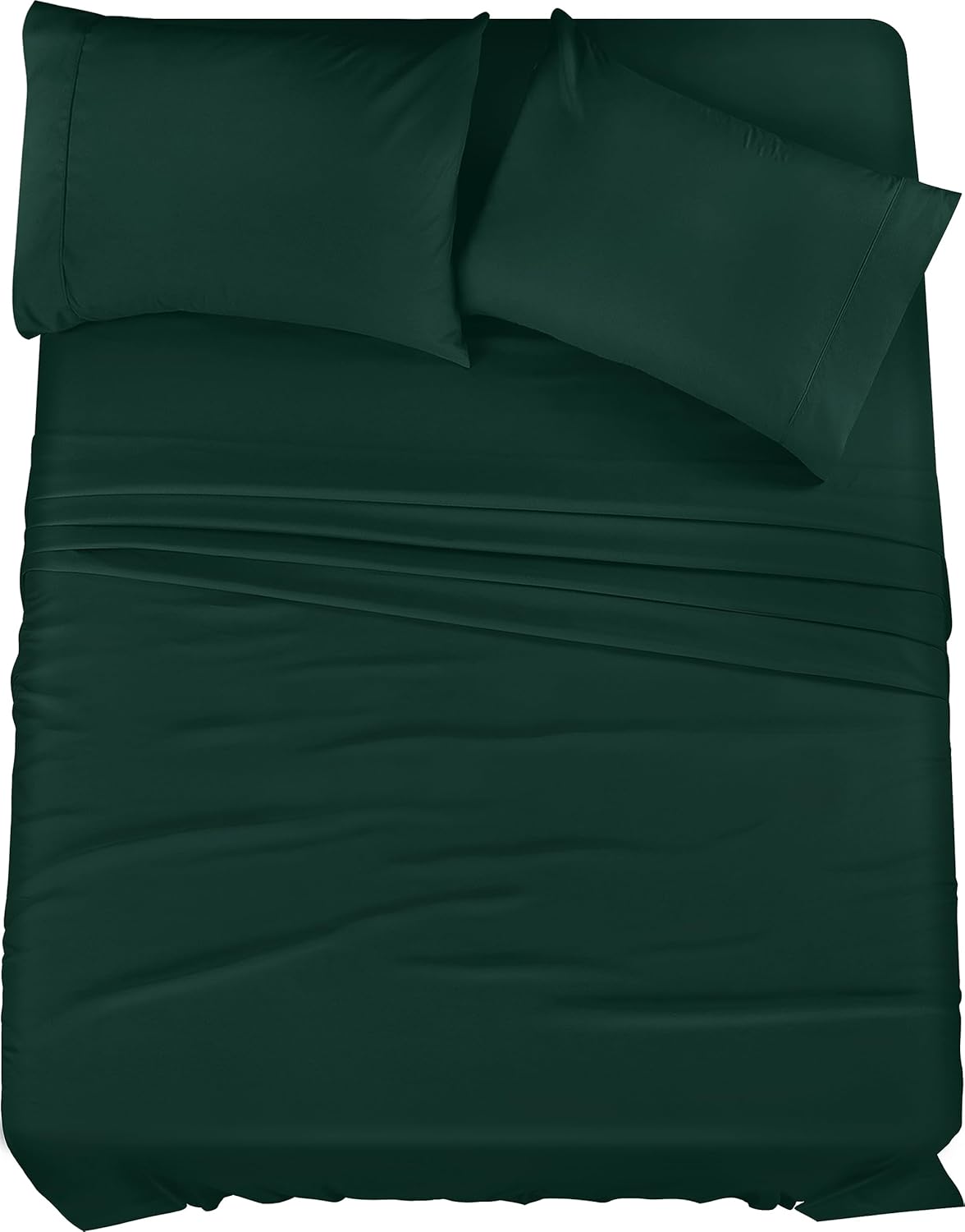 Utopia Bedding King Bed Sheets Set - 4 Piece Bedding - Brushed Microfiber - Shrinkage and Fade Resistant - Easy Care (Emerald Green)