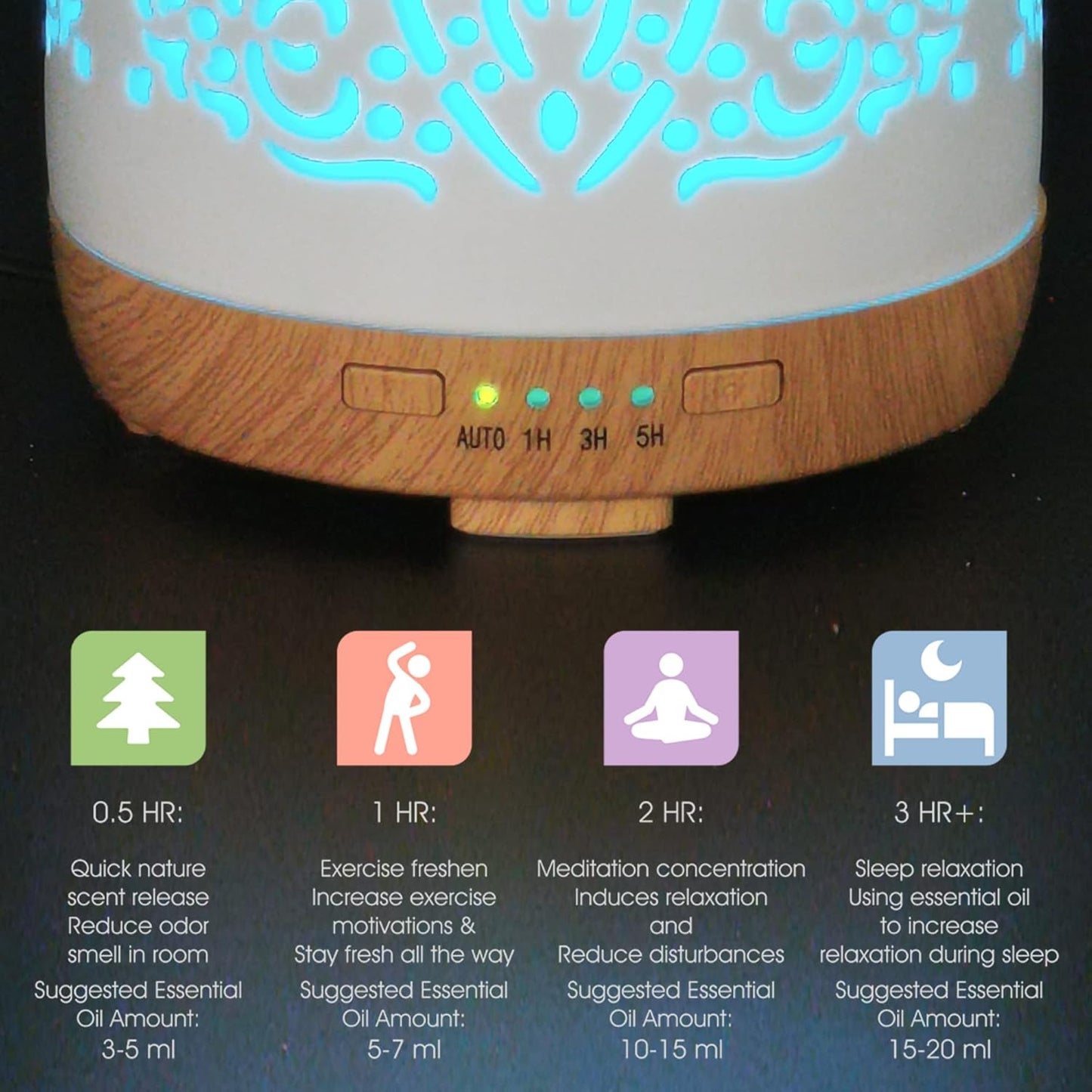 Earnest Living Smart WiFi Essential Oil Diffuser White Ceramic Diffuser 250 ml with Alexa App Phone Control LED and Auto Off Office Humidifier Aromatherapy Diffusers for Essential Oils