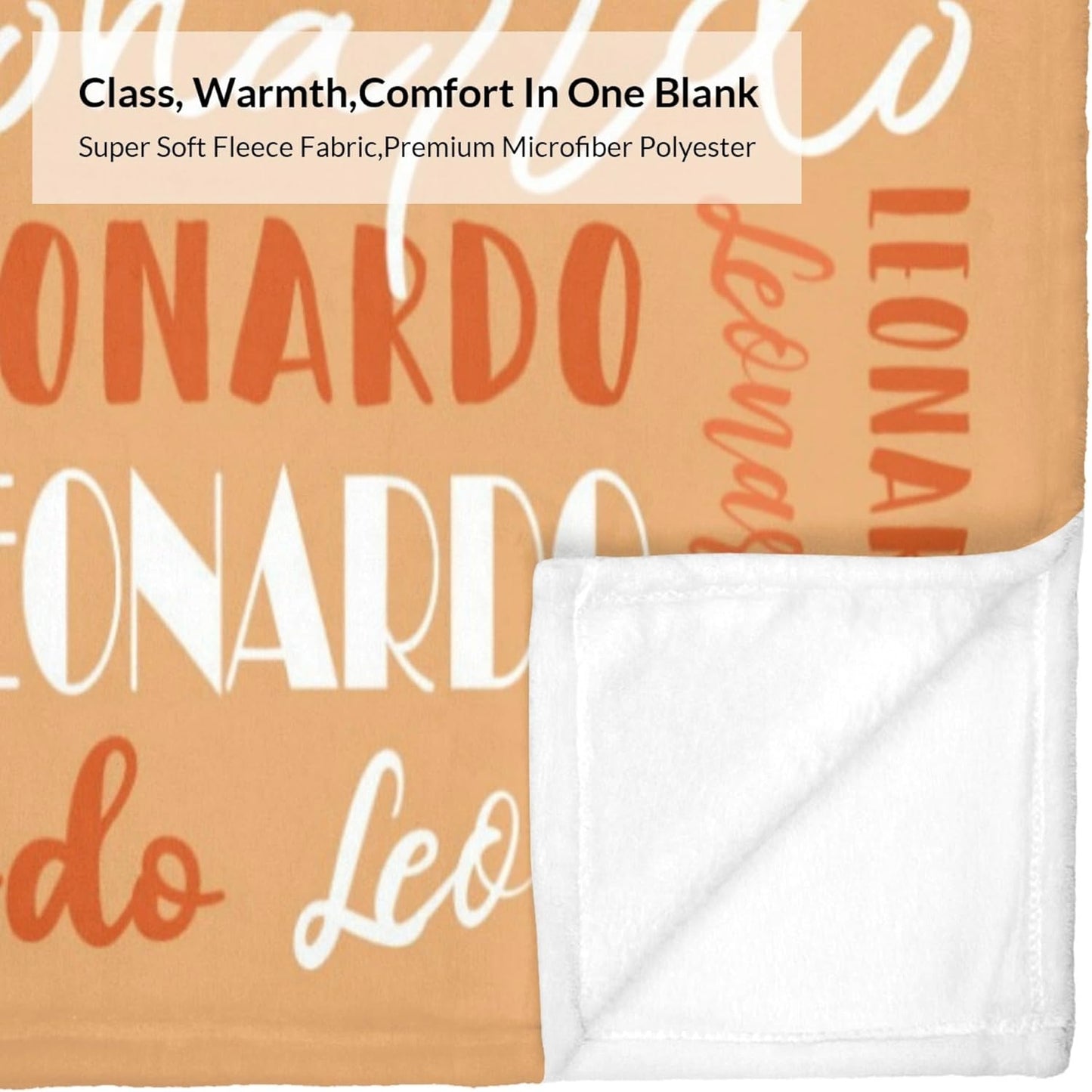 Name Blanket Personalized Blanket for Adult Kids Flannel Customize Throw Blanket Custom (Color 05, 30 x 40 Inches)