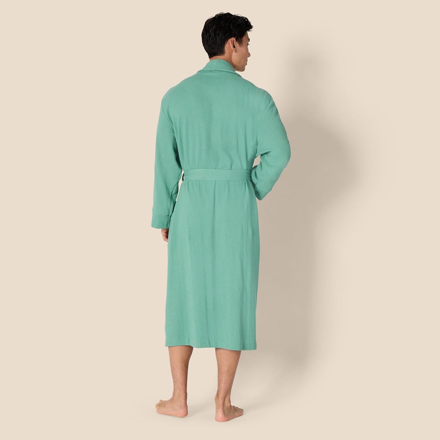 Amazon Essentials Mens Lightweight Waffle Bathrobe (Available in Big & Tall)