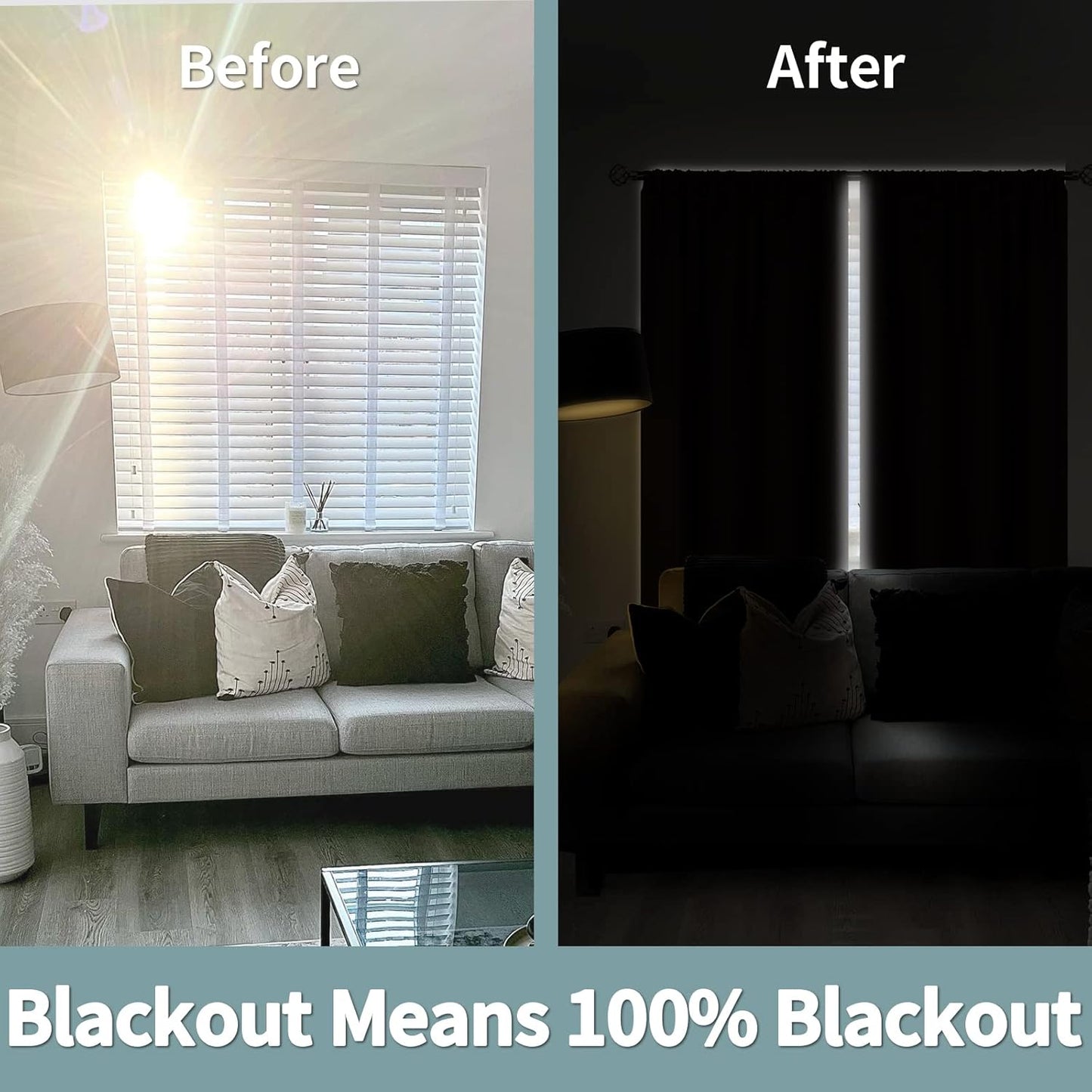 BGment Thermal Insulated 100% Blackout Curtains for Bedroom with Black Liner, Double Layer Full Room Darkening Noise Reducing Rod Pocket Curtain (42 x 84 Inch, Brown, 2 Panels)